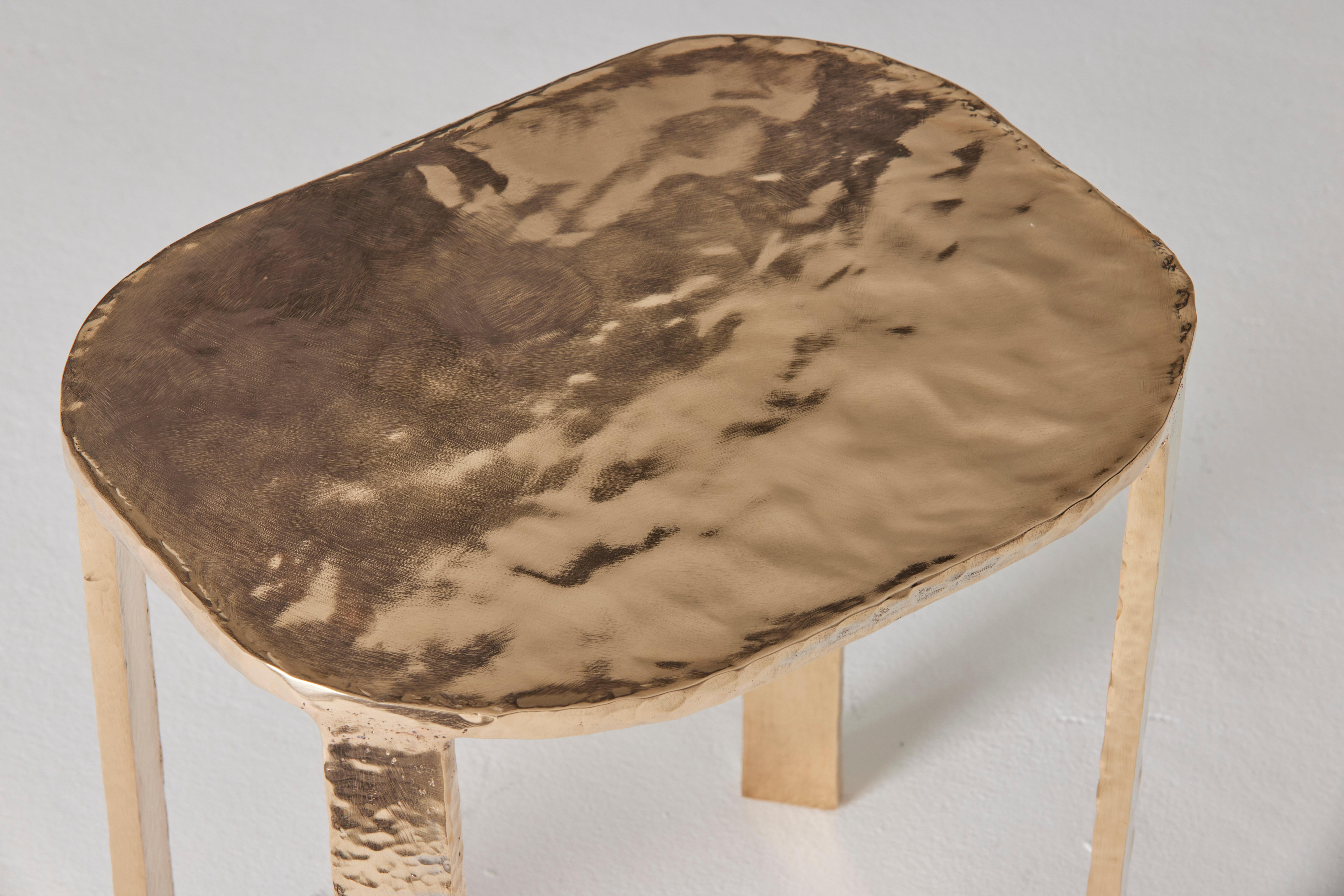 Table d'appoint contemporaine en bronze Auréas par Colo Studio, France en vente 1
