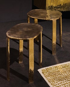 Contemporary Bronze Auréas Side Table by Colo Studio, France