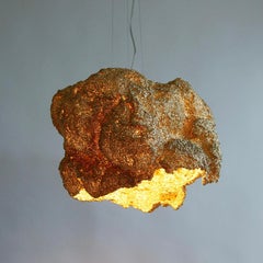 Contemporary Bronze Chandelier, Storm Chandelier by Johannes Hemann