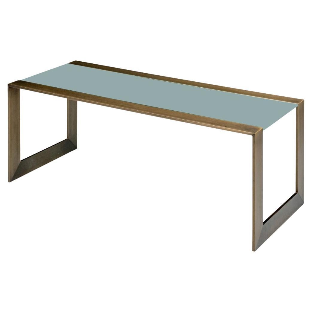 Contemporary Bronze Cocktail Table In Romeo Rega Style For Sale