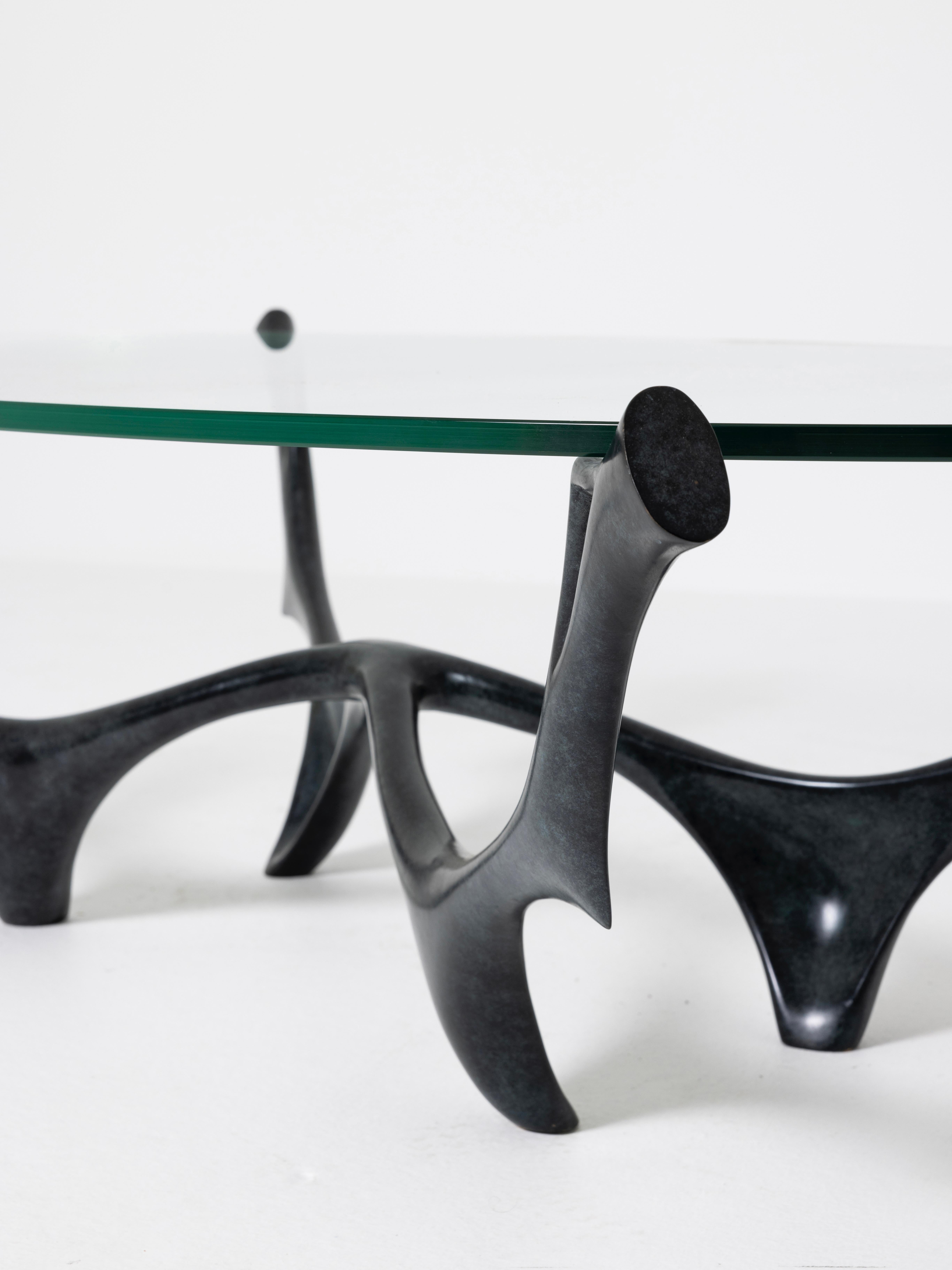 XXIe siècle et contemporain Table basse contemporaine en bronze de Pierre Salagnac en vente