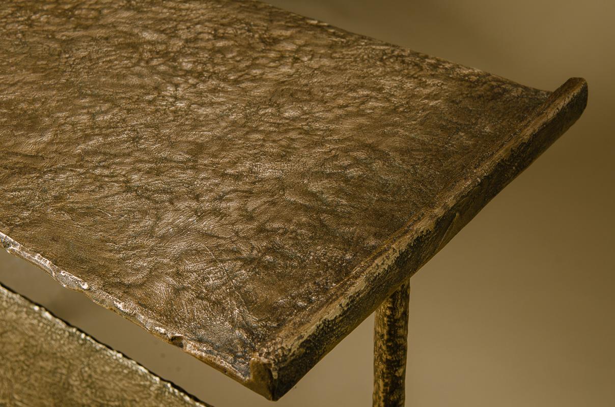 Contemporary Bronze Console Table by Giacomo Ravagli, Italy 1