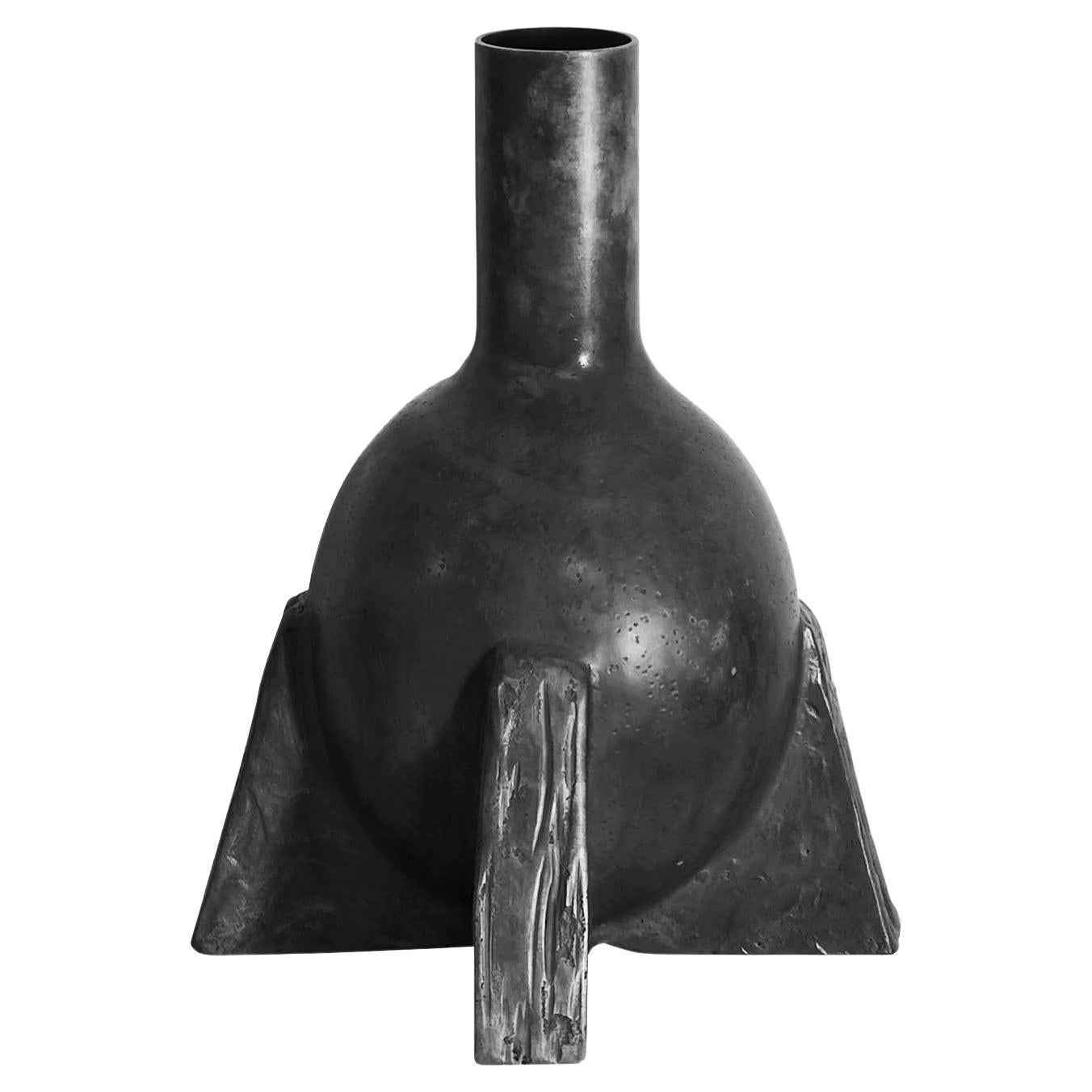 Zeitgenössische Bronze-Vase mit Entenhalsausschnitt von Rick Owens im Angebot