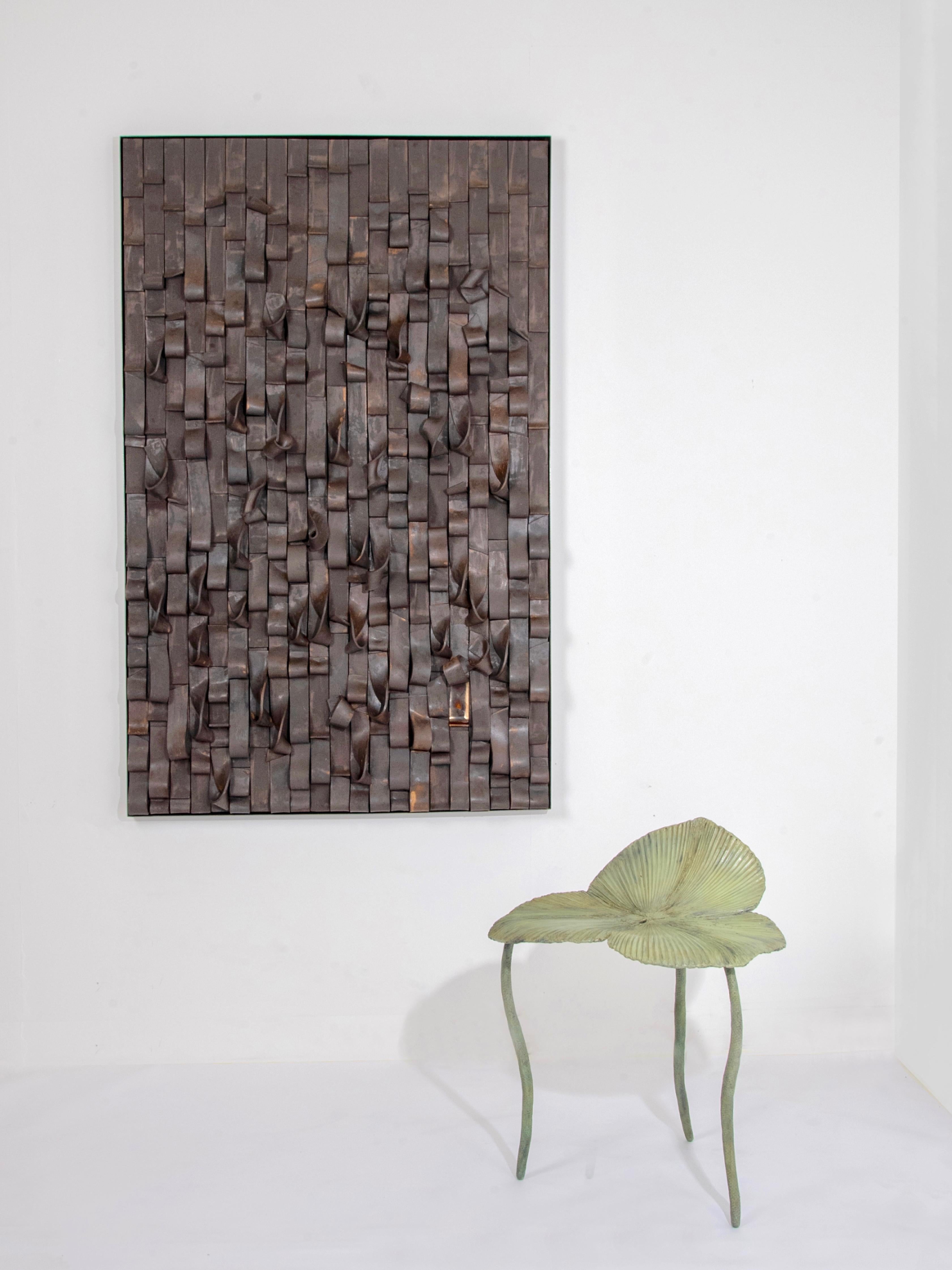 Contemporary Bronze 'Fan' Stuhl von Clotilde Ancarani (Organische Moderne) im Angebot
