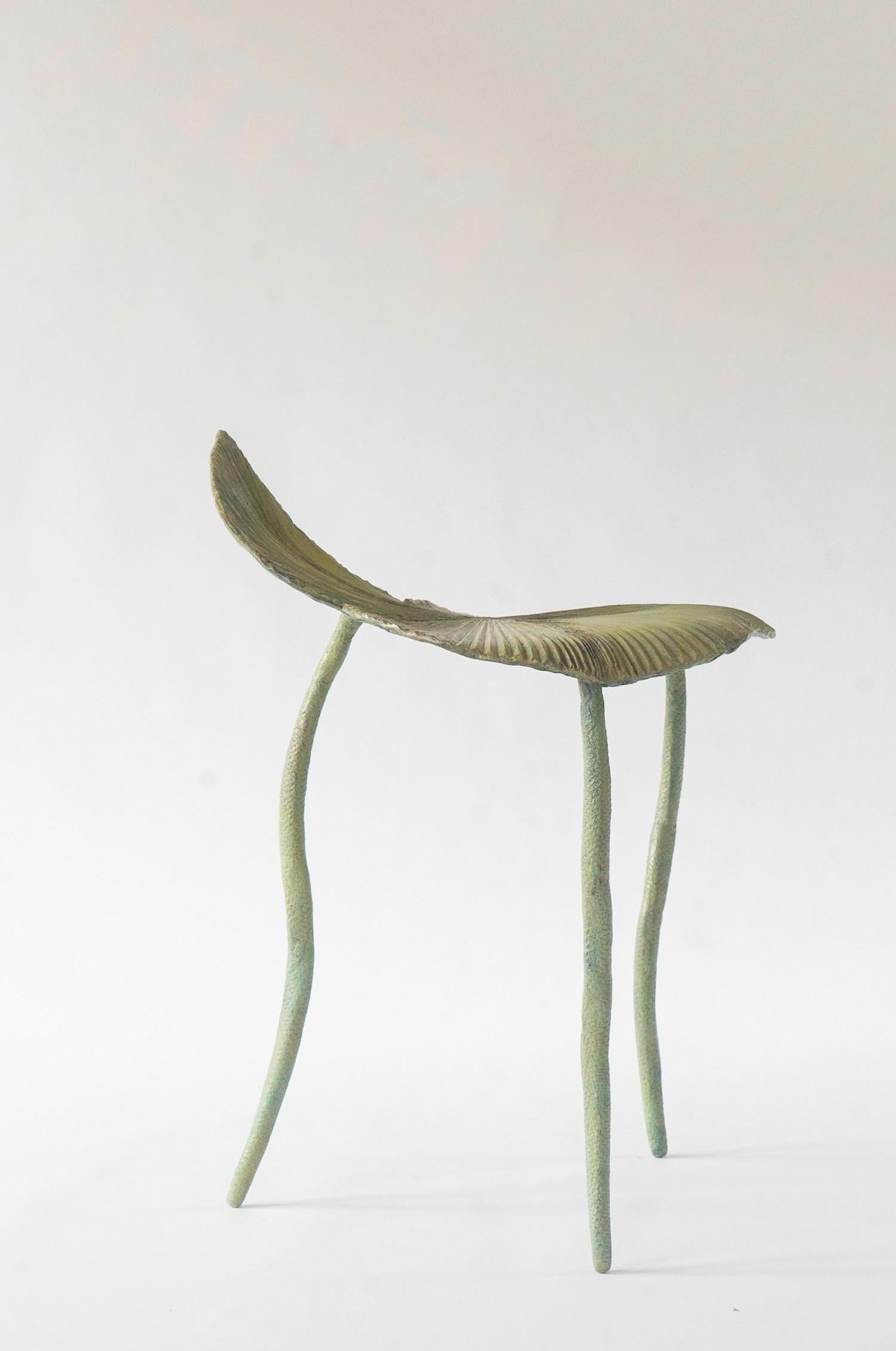 Contemporary Bronze 'Fan' Stuhl von Clotilde Ancarani (Gegossen) im Angebot