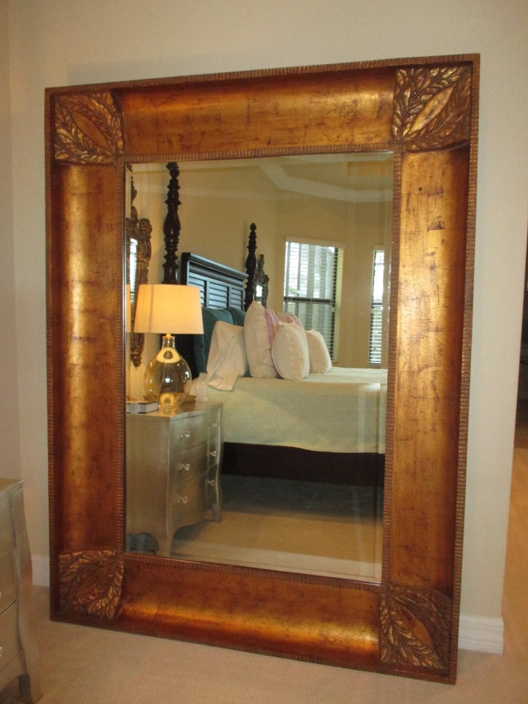 Contemporary Bronze Floor Mirror For Sale at 1stDibs