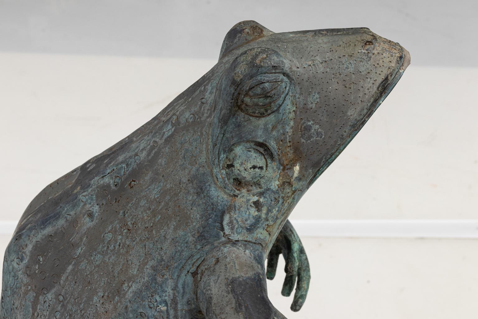 Contemporary Bronze Frog Fountain 6