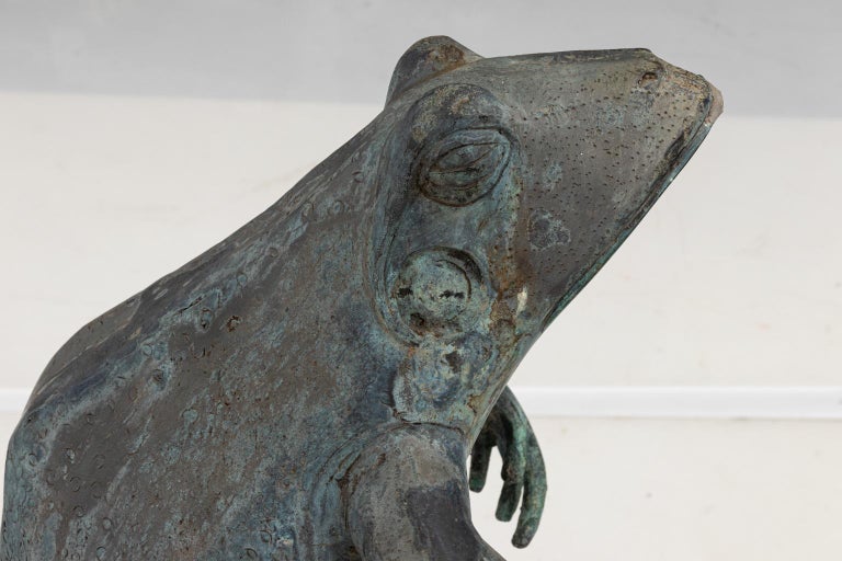 Contemporary Bronze Frog Fountain at 1stDibs