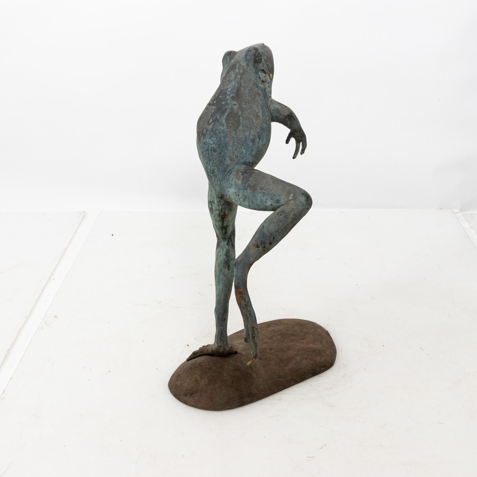 Contemporary Bronze Frog Fountain 1