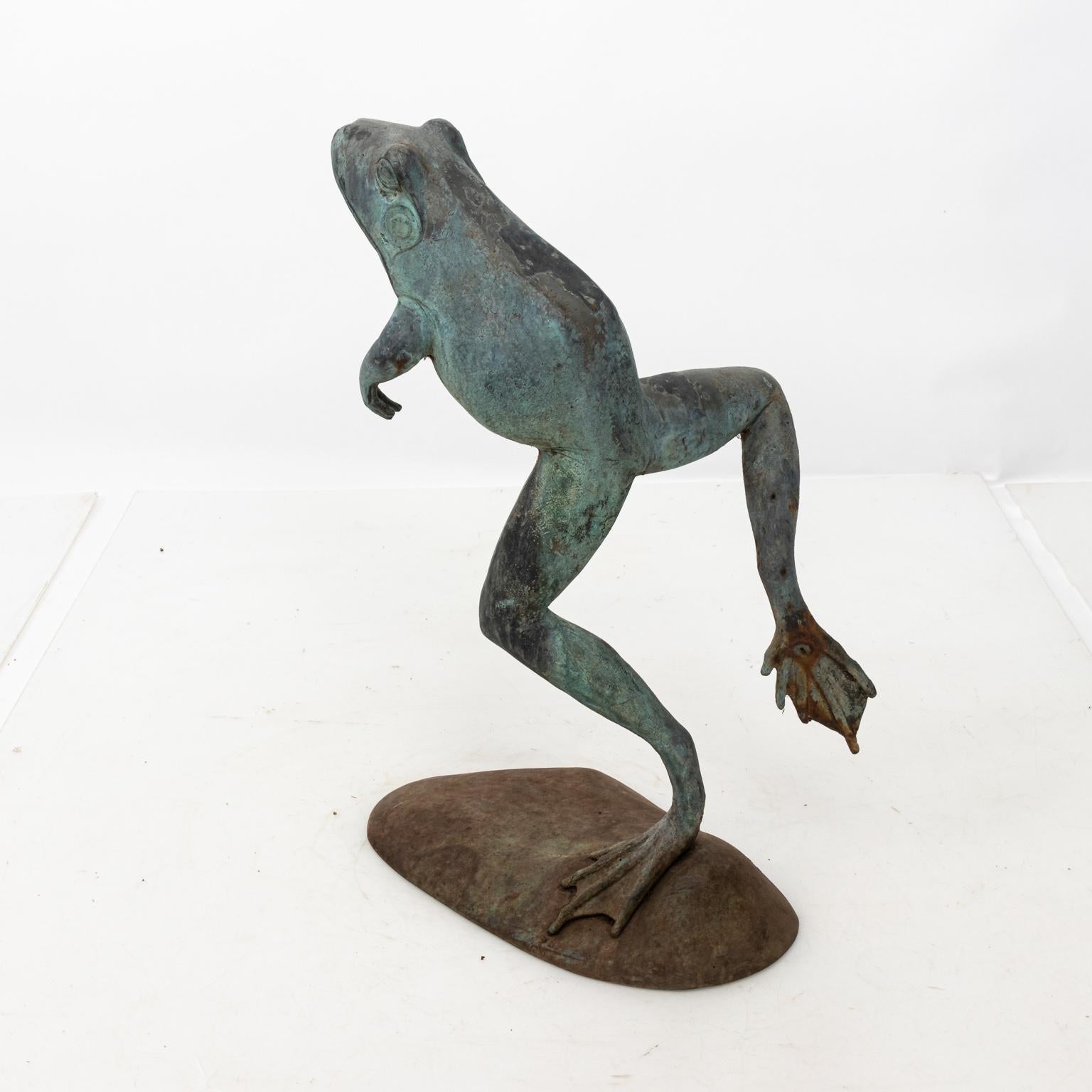 Contemporary Bronze Frog Fountain 2