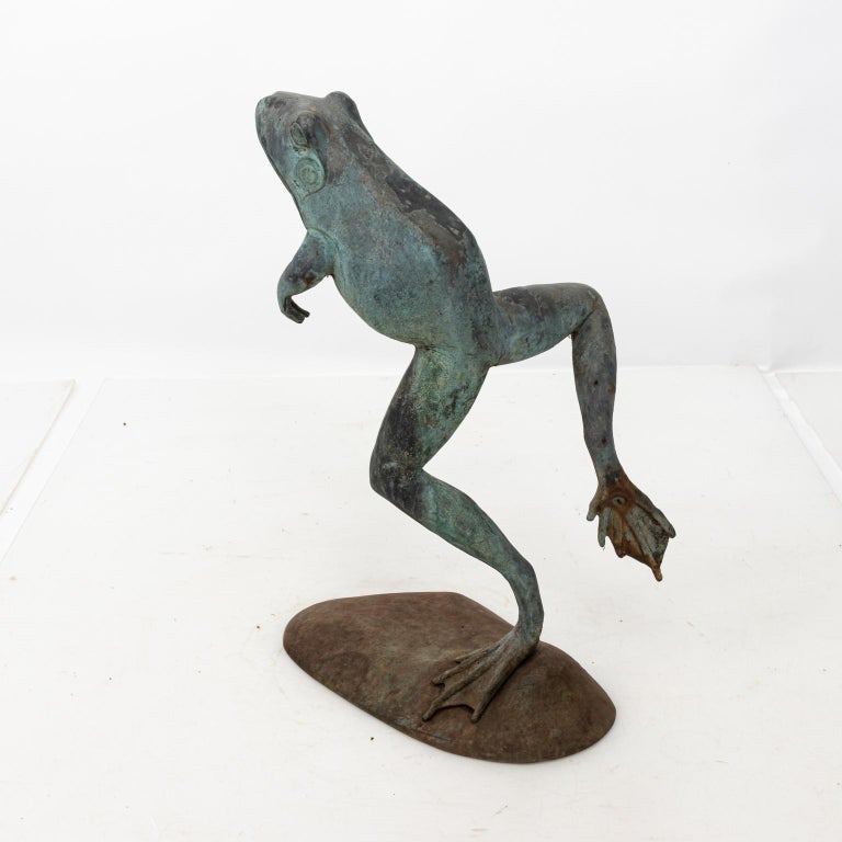 Contemporary Bronze Frog Fountain at 1stDibs