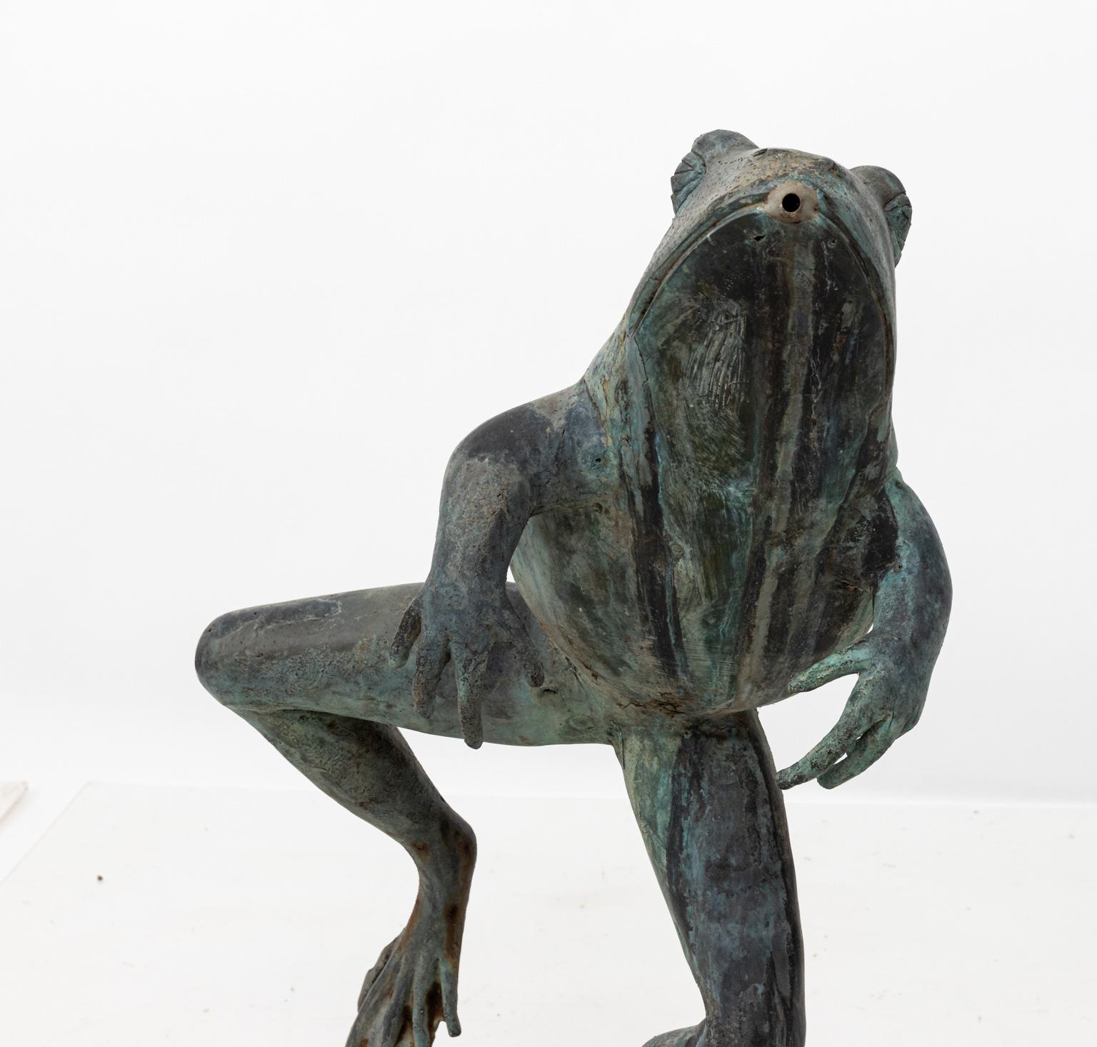 Contemporary Bronze Frog Fountain 4