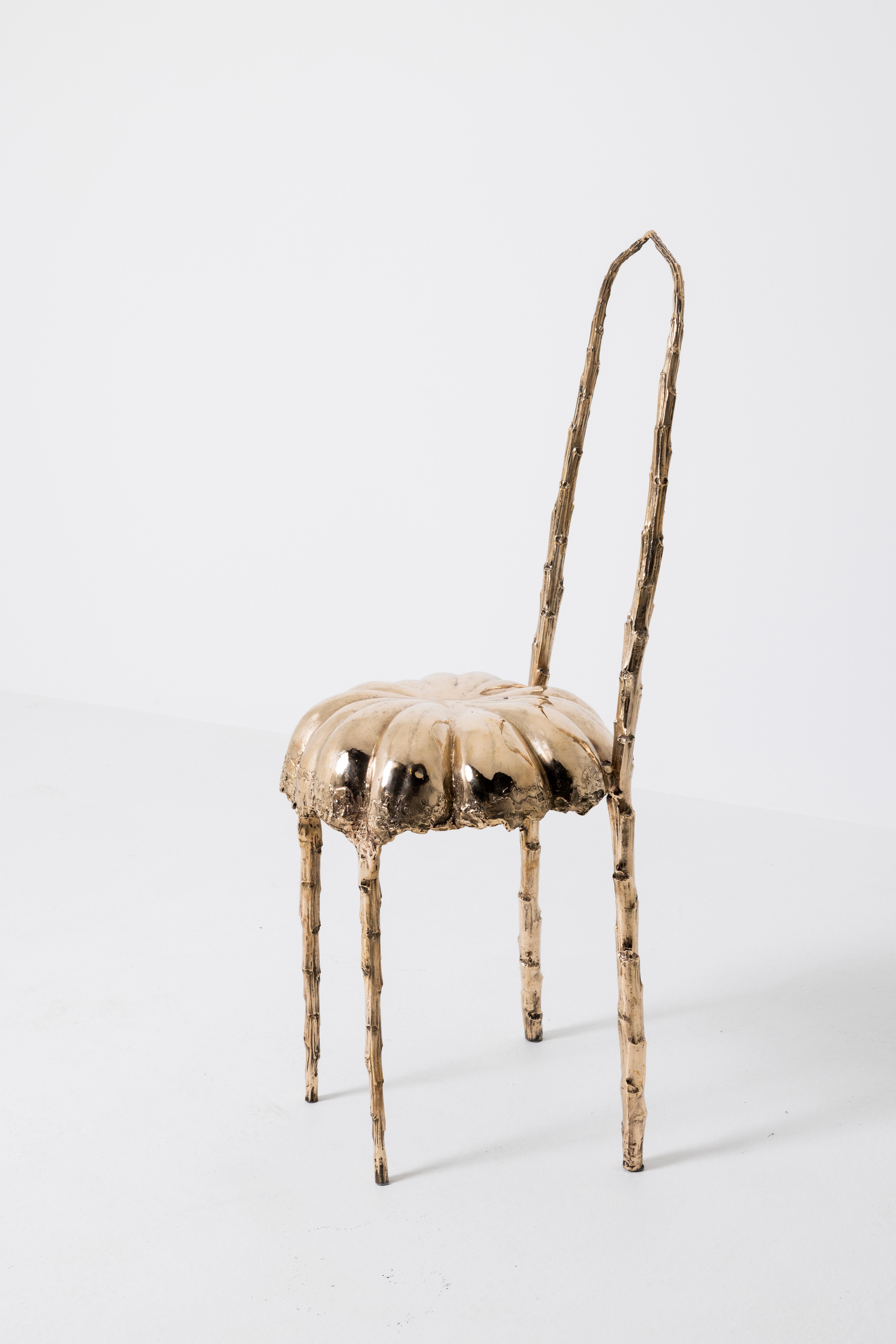 Organic Modern Contemporary Bronze Jellyfish Chair by Clotilde Ancarani For Sale