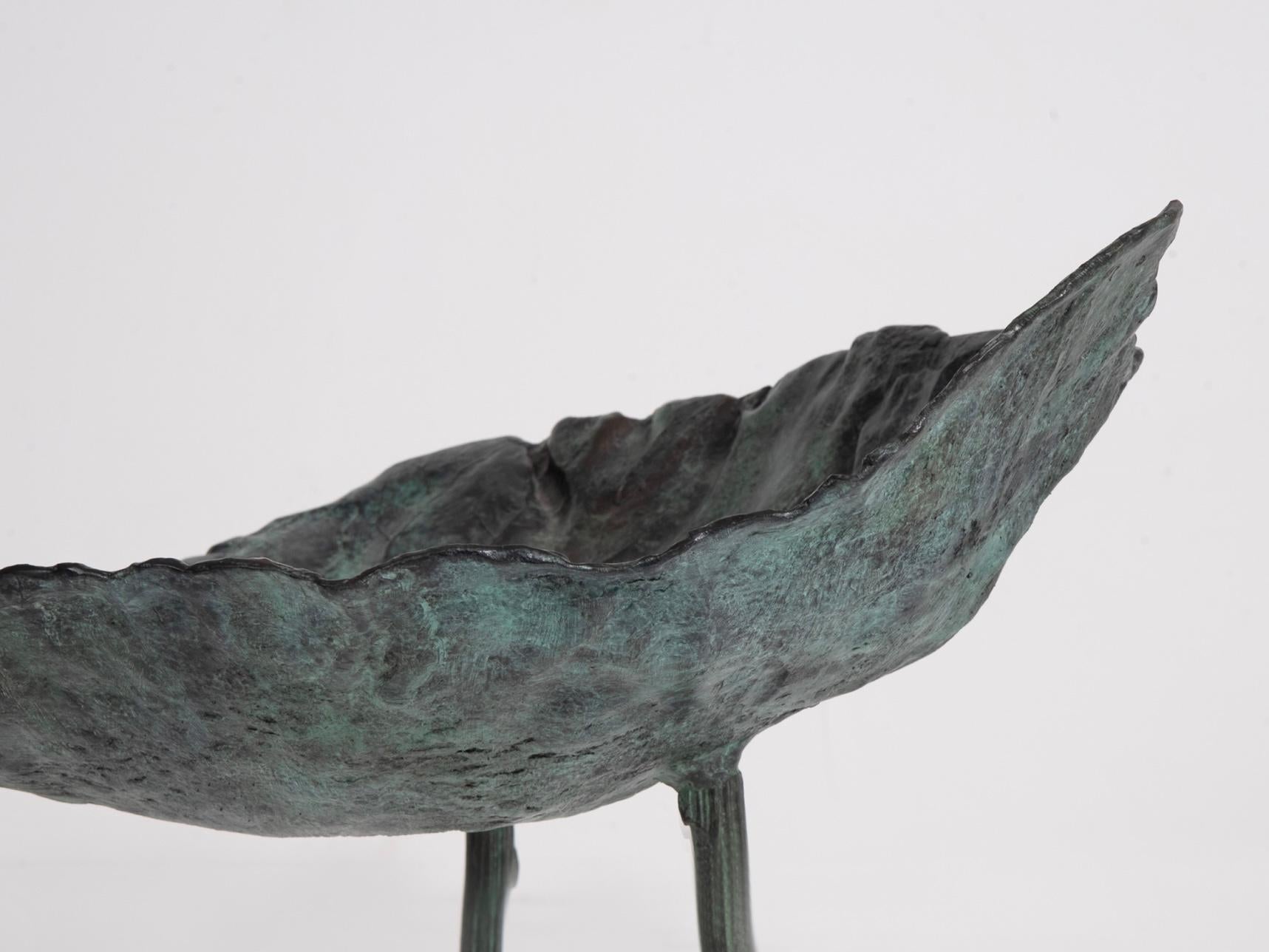 Contemporary Bronze Leaf Chair by Clotilde Ancarani In Excellent Condition For Sale In London, GB