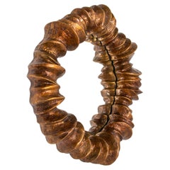 Contemporary Bronze Mirror "Lentille" by Agnès Debizet, France