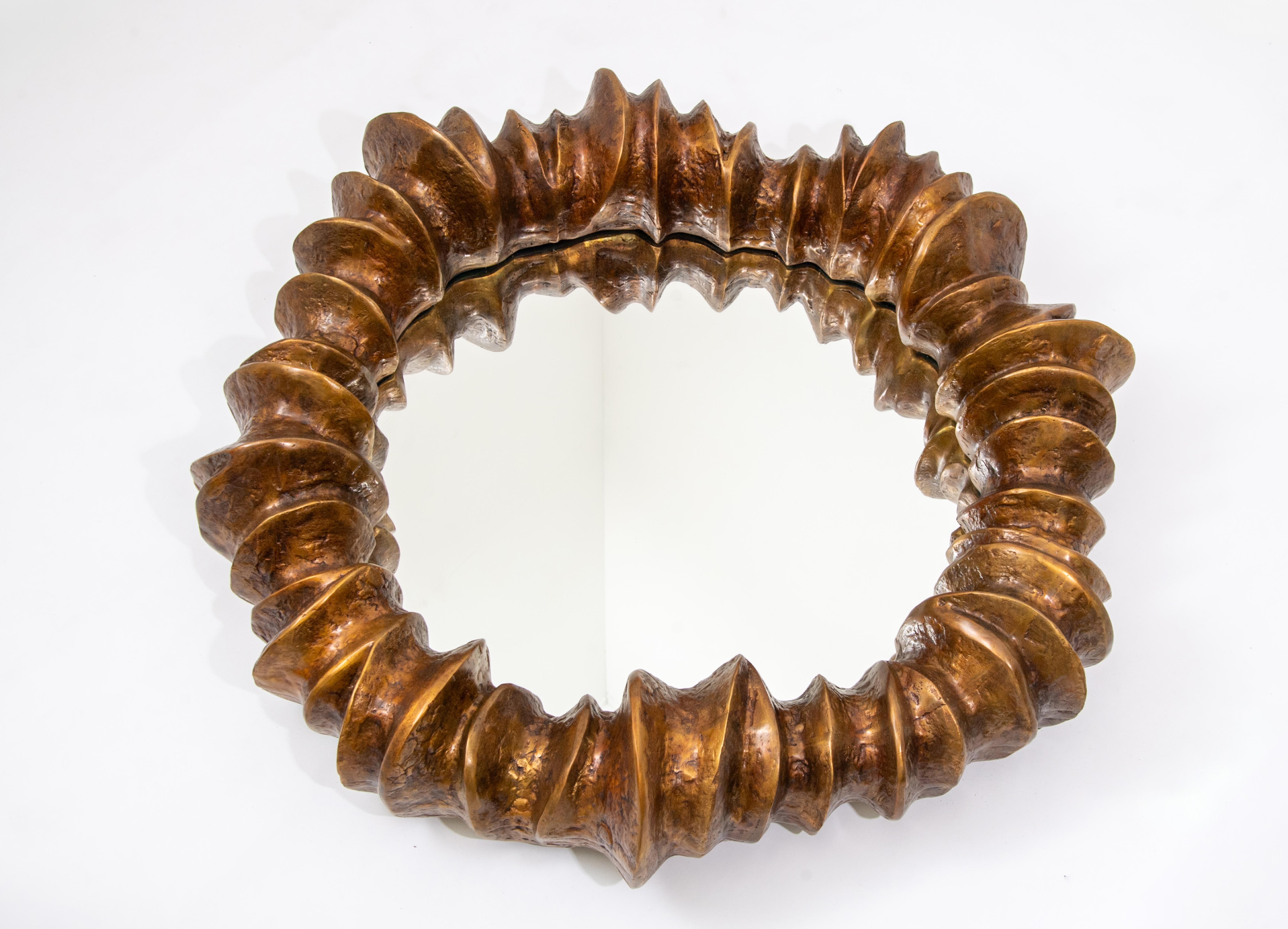 Contemporary Bronze Mirror 