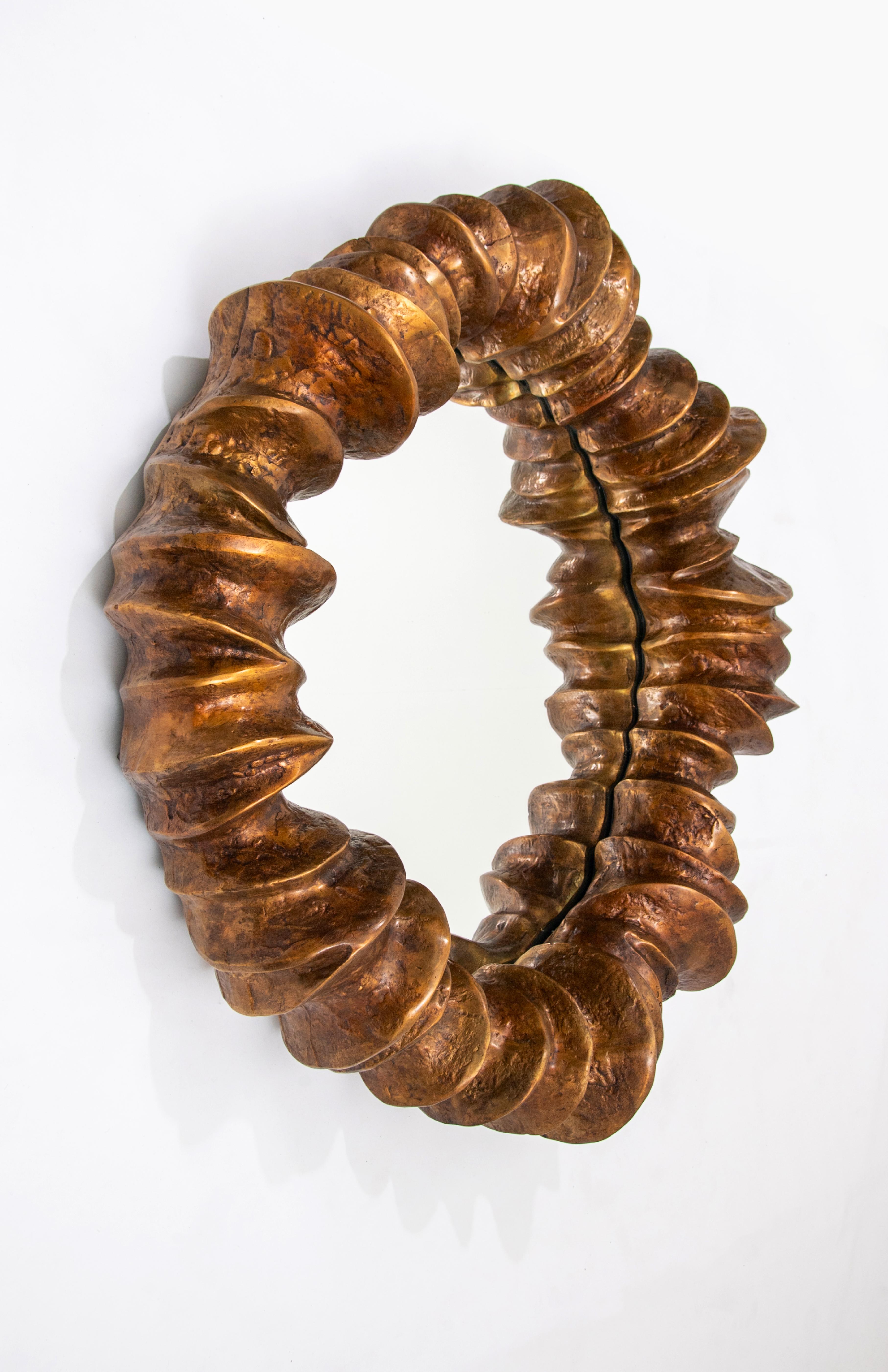 Contemporary Bronze Mirror 