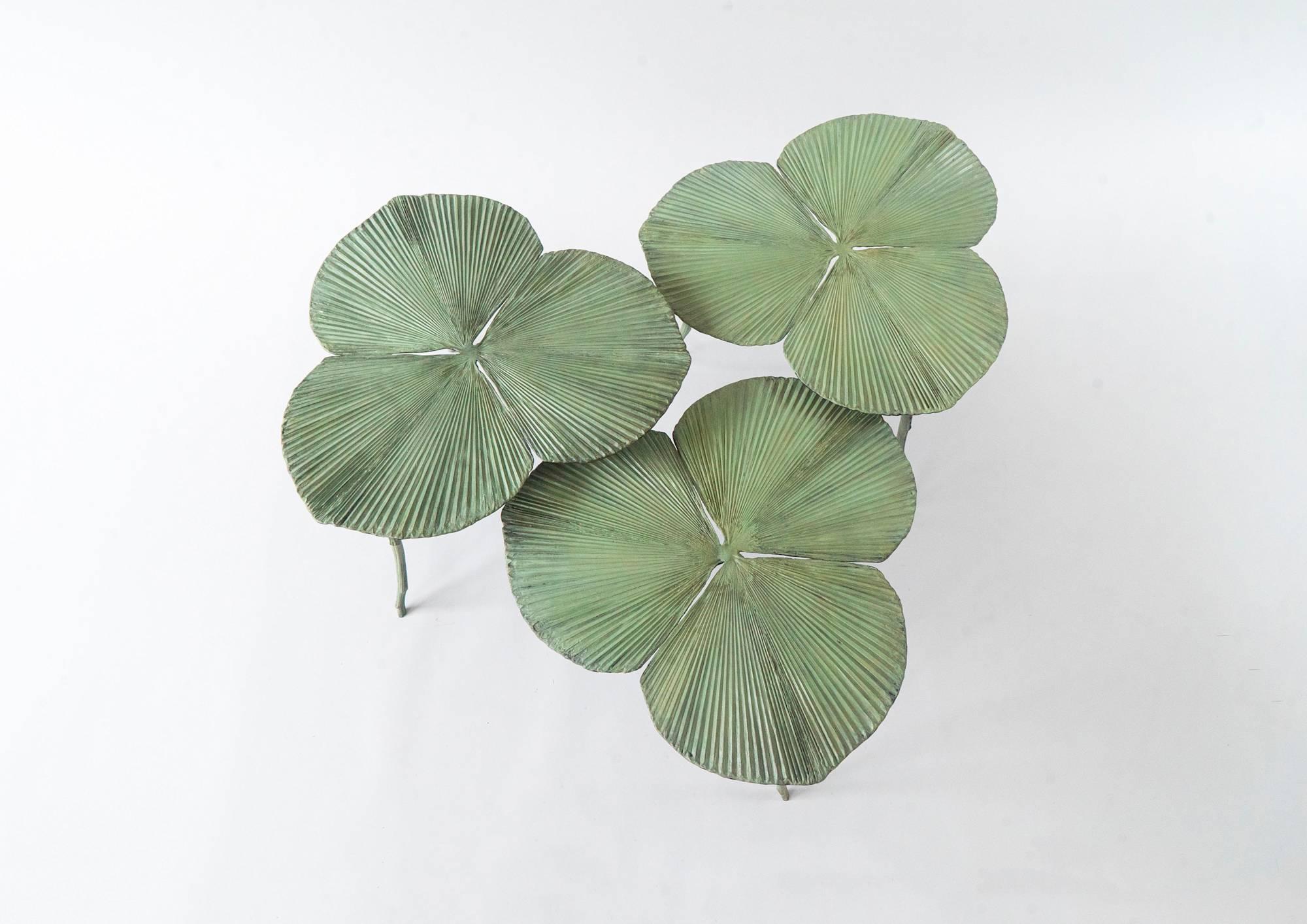 Cast Contemporary Bronze Nesting Tables by Clotilde Ancarani For Sale