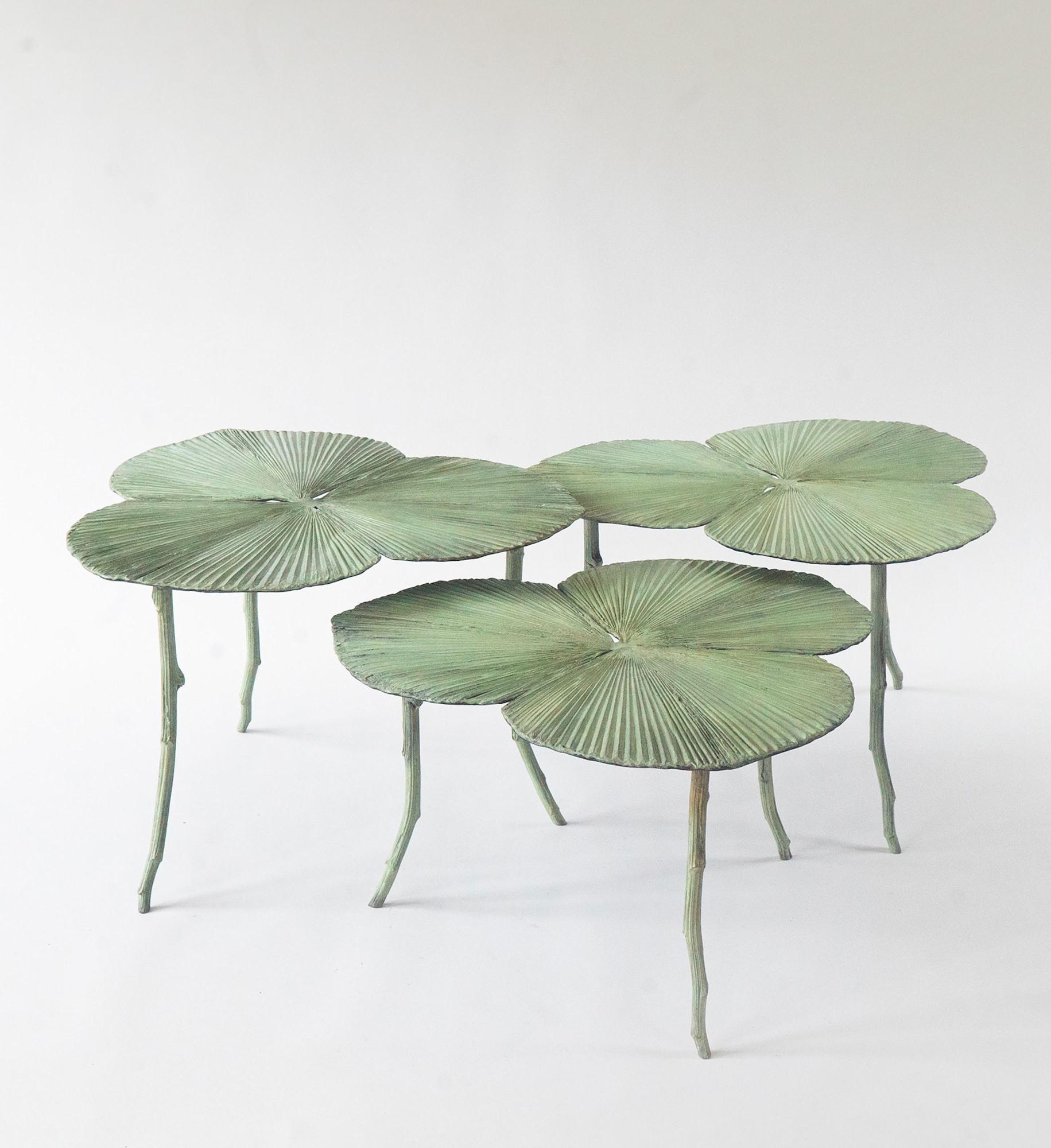 Contemporary Bronze Nesting Tables by Clotilde Ancarani In New Condition For Sale In London, GB