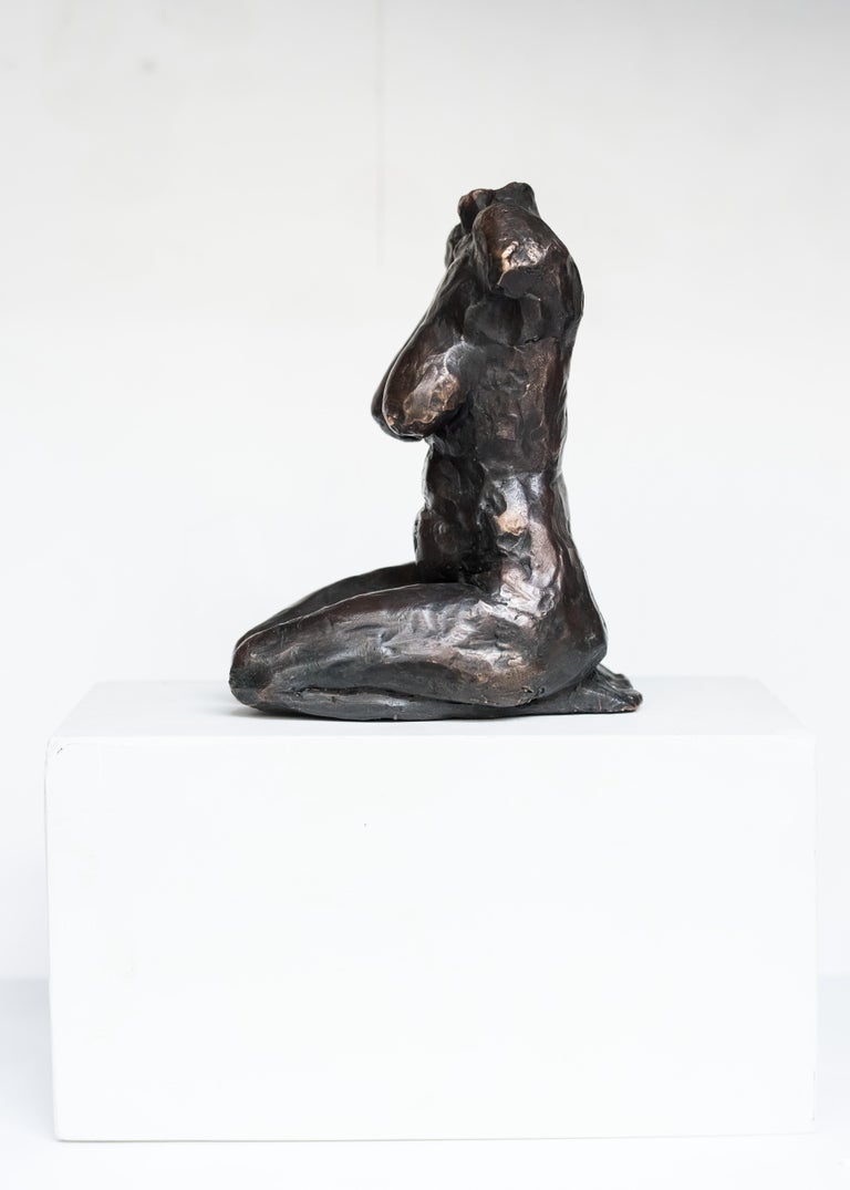 Italian Contemporary Bronze Nude Female Torso Sculpture For Sale