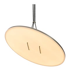 Lampe à suspension contemporaine en bronze Button, 90 cm
