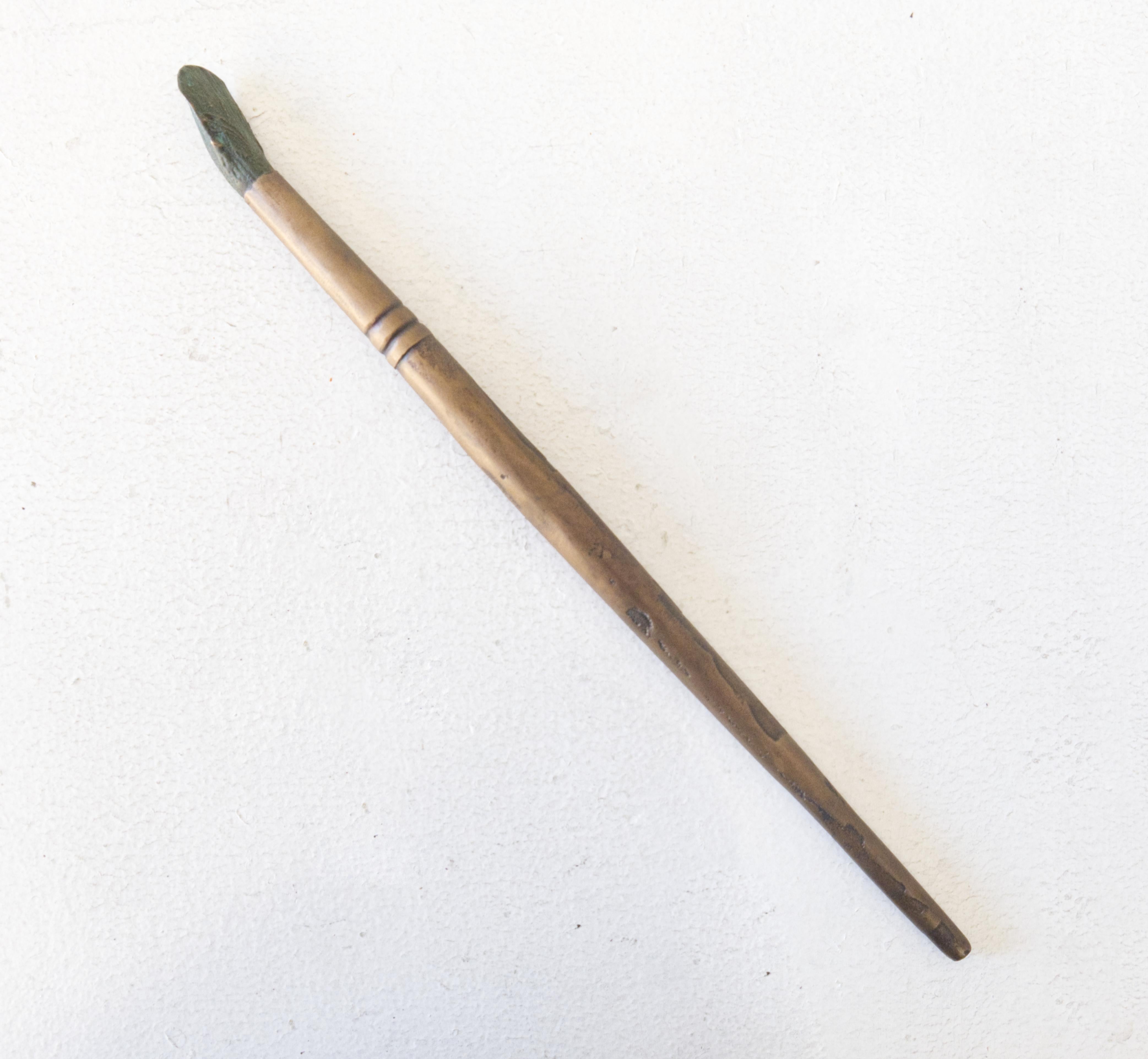 Modern Contemporary Cast Bronze Sculpture, 'Brushes of the Artist #3' by Charles Splady For Sale