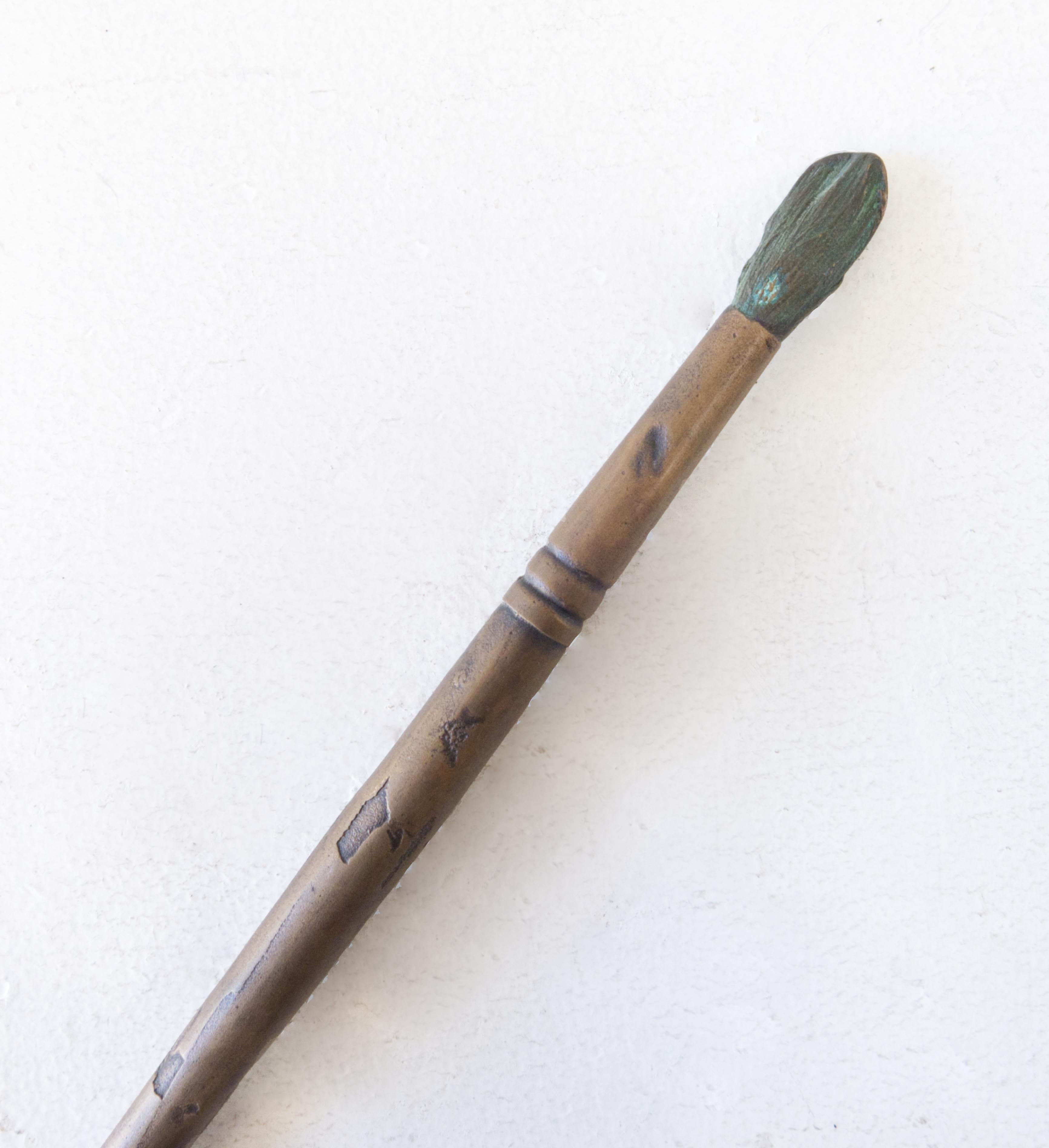 American Contemporary Cast Bronze Sculpture, 'Brushes of the Artist #3' by Charles Splady For Sale