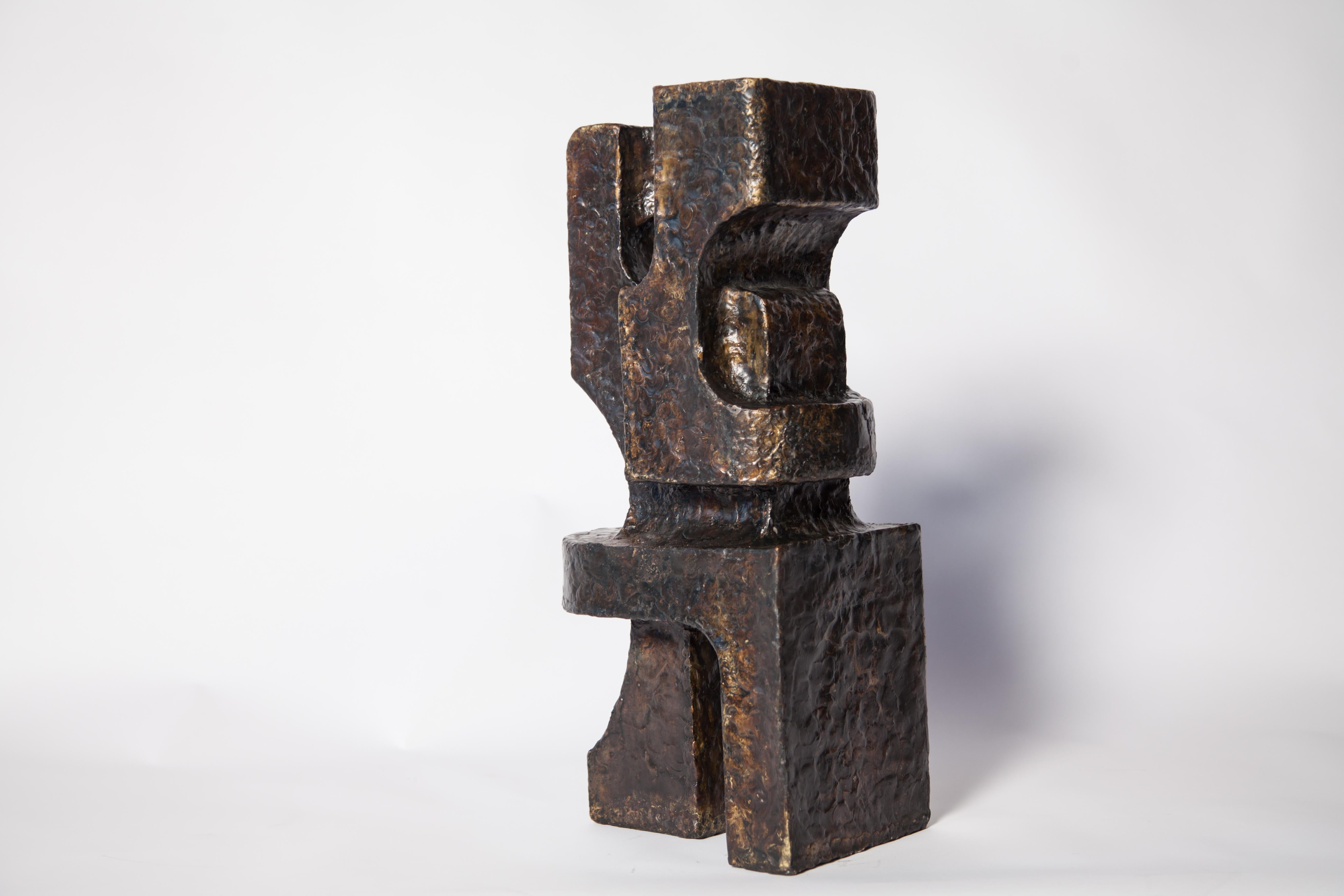 Americano Scultura contemporanea in bronzo 