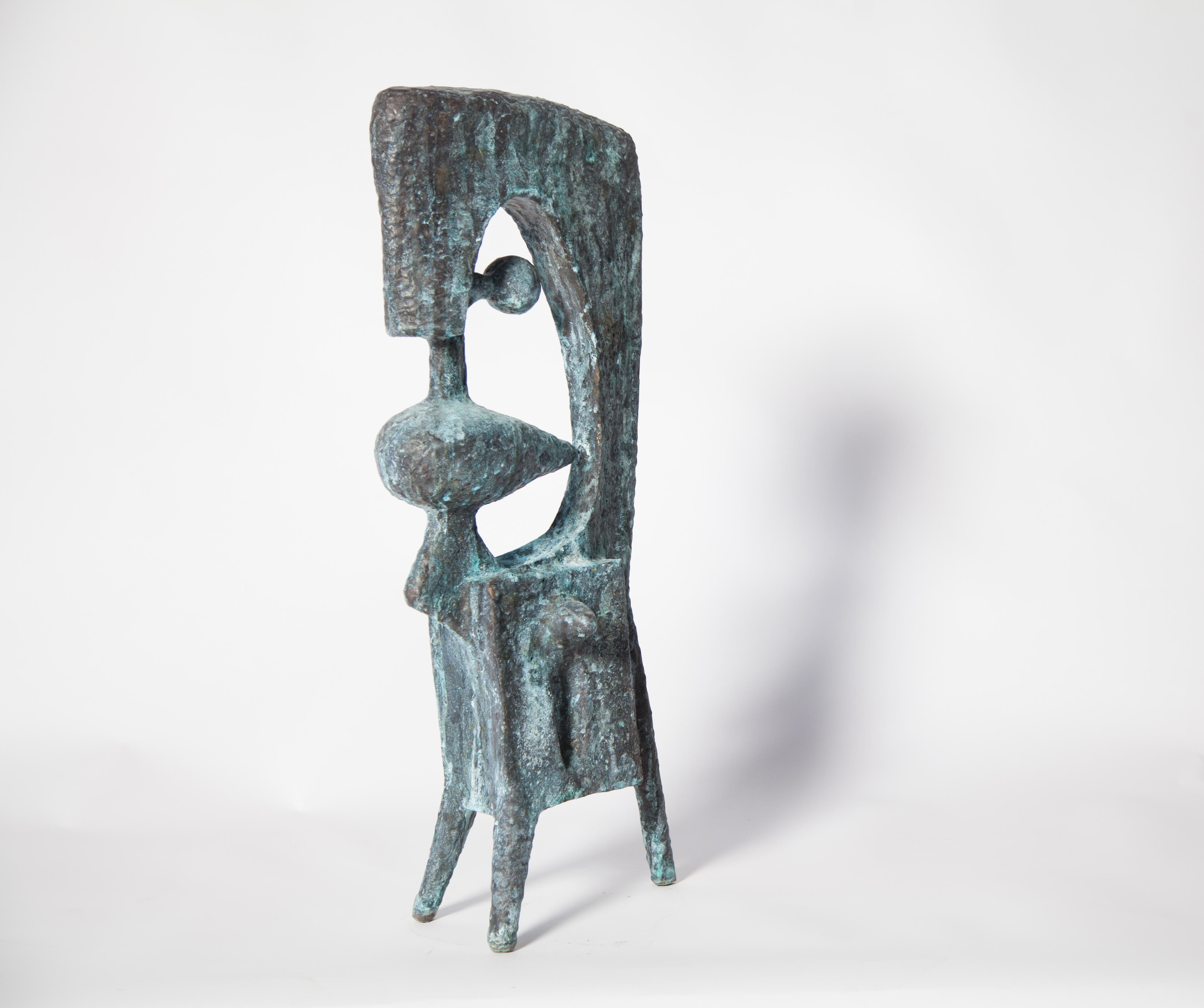 Forged Contemporary Bronze Sculpture 