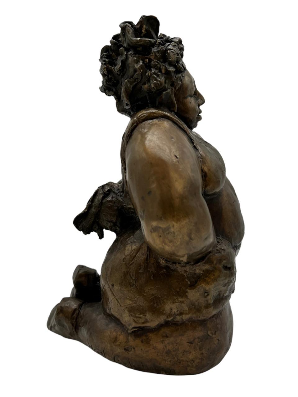 Yael Erlichman Contemporary Bronze Sculpture Depicting a Robust Woman, 2002 For Sale 1