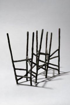 Sculpture contemporaine en bronze - Echafaudage par Eric de Dormael
