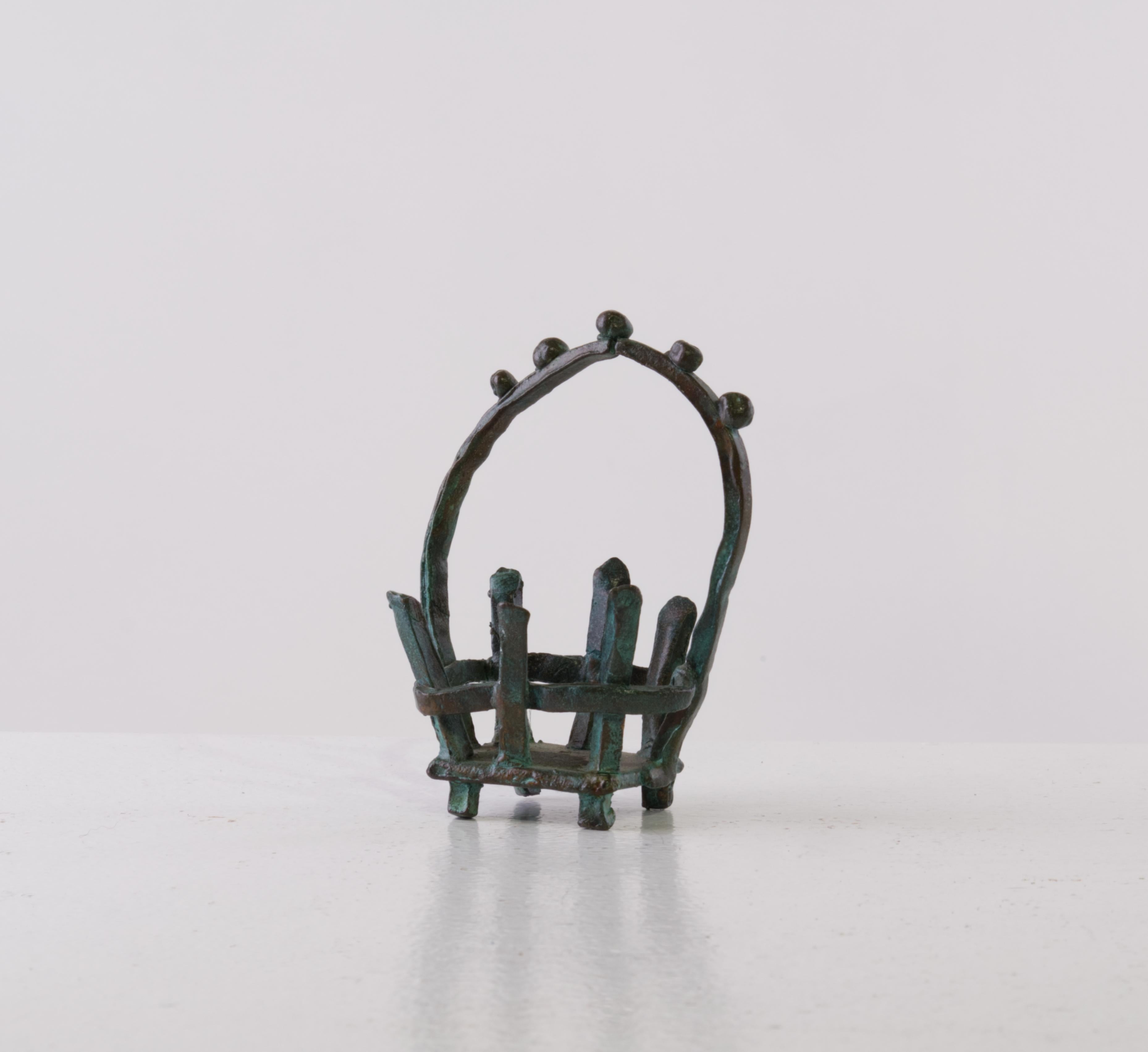 Modern Contemporary Bronze Sculpture, 'Imaginary Friend' by Gudrun Thompson For Sale