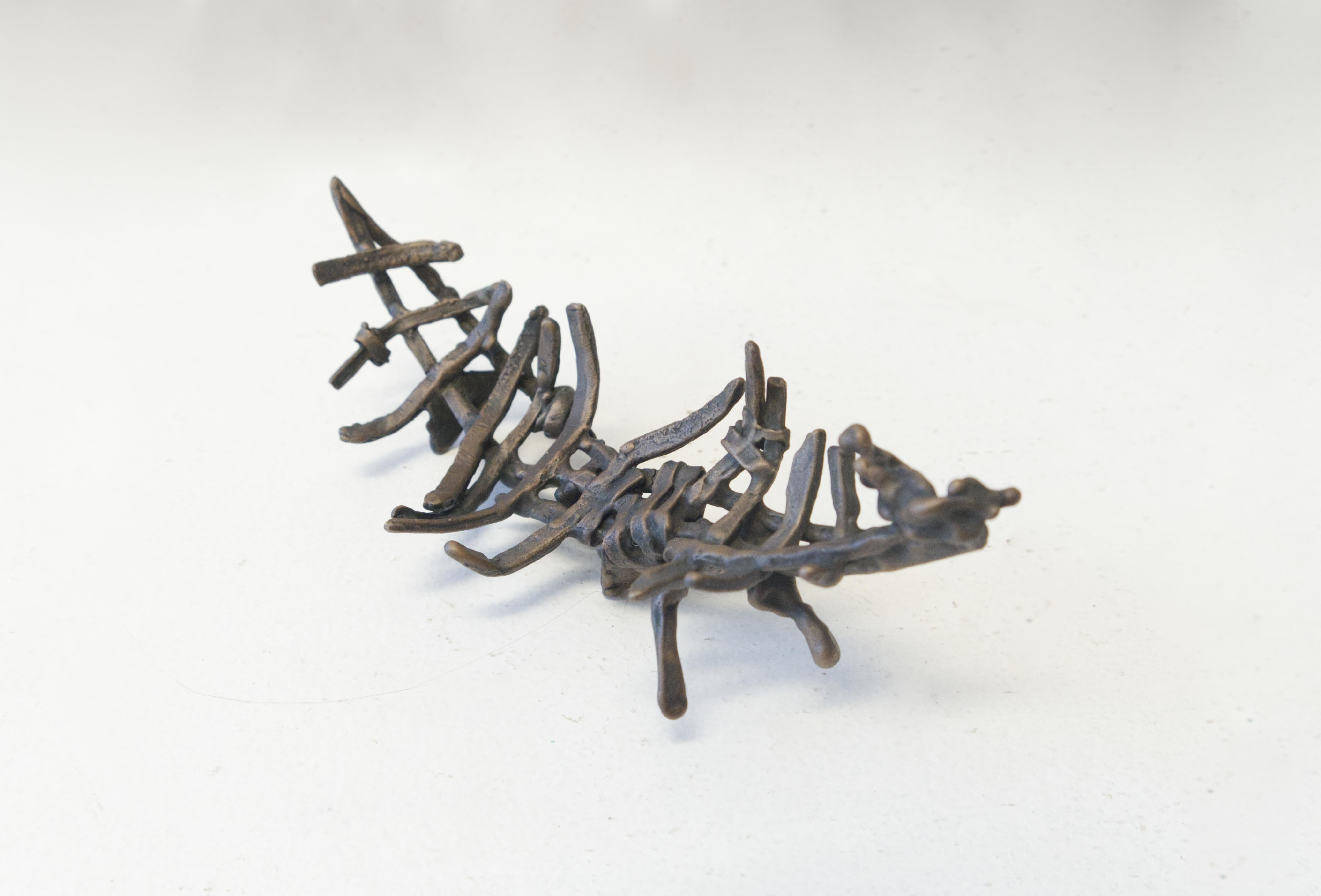 Escultura contemporánea de bronce, 
