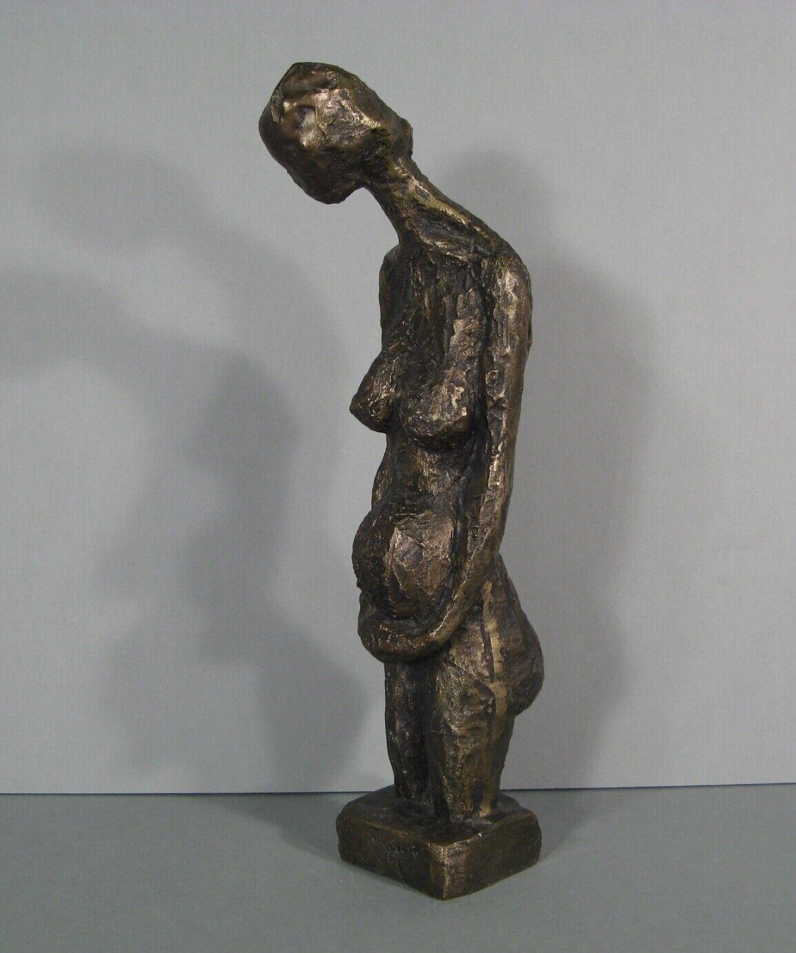 Contemporary Bronze Sculpture of Pregnant Woman by Paul Juvin - 1Y200 4