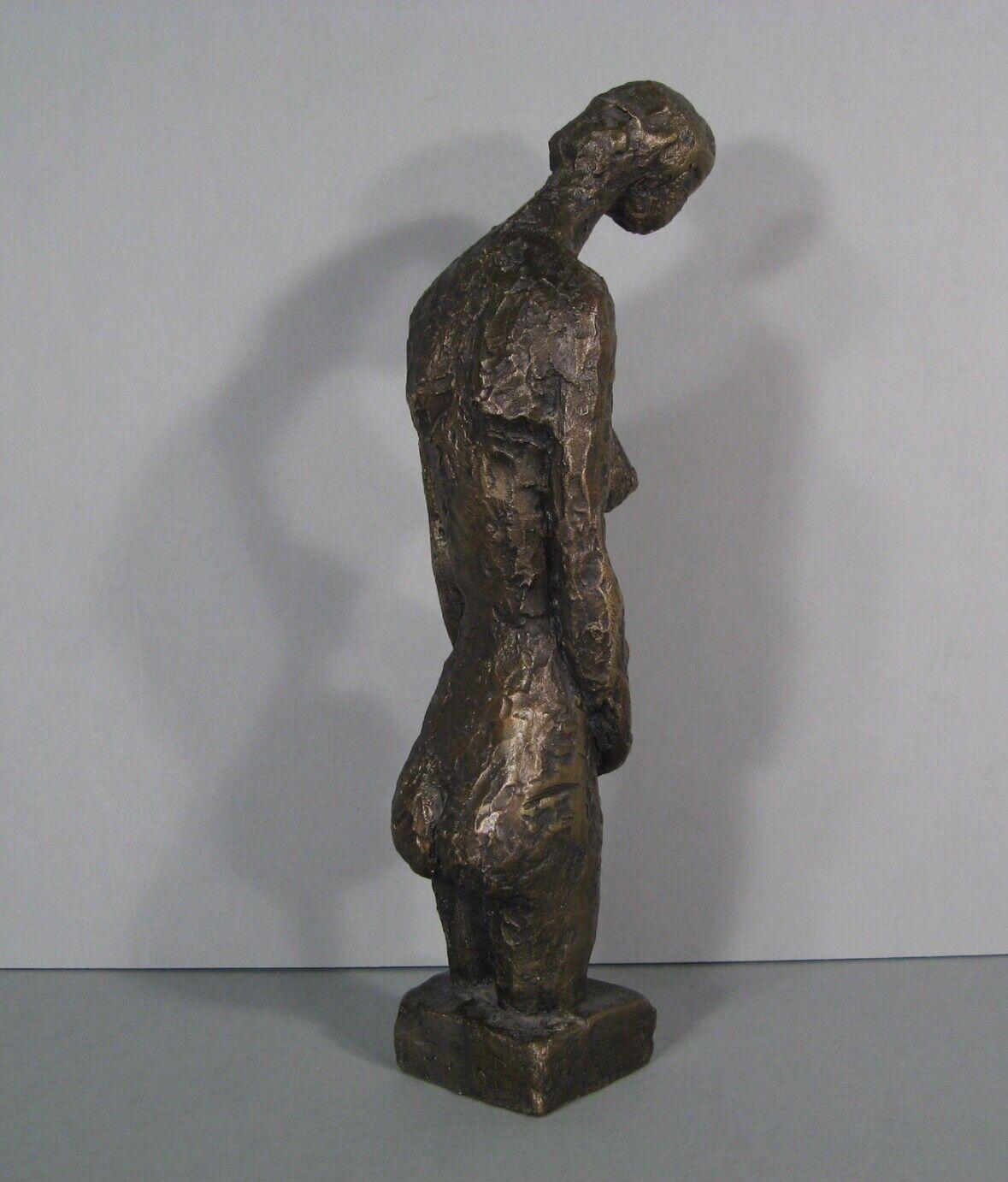 20th Century Contemporary Bronze Sculpture of Pregnant Woman by Paul Juvin - 1Y200