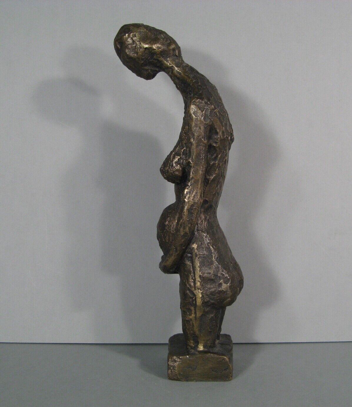 Contemporary Bronze Sculpture of Pregnant Woman by Paul Juvin - 1Y200 3