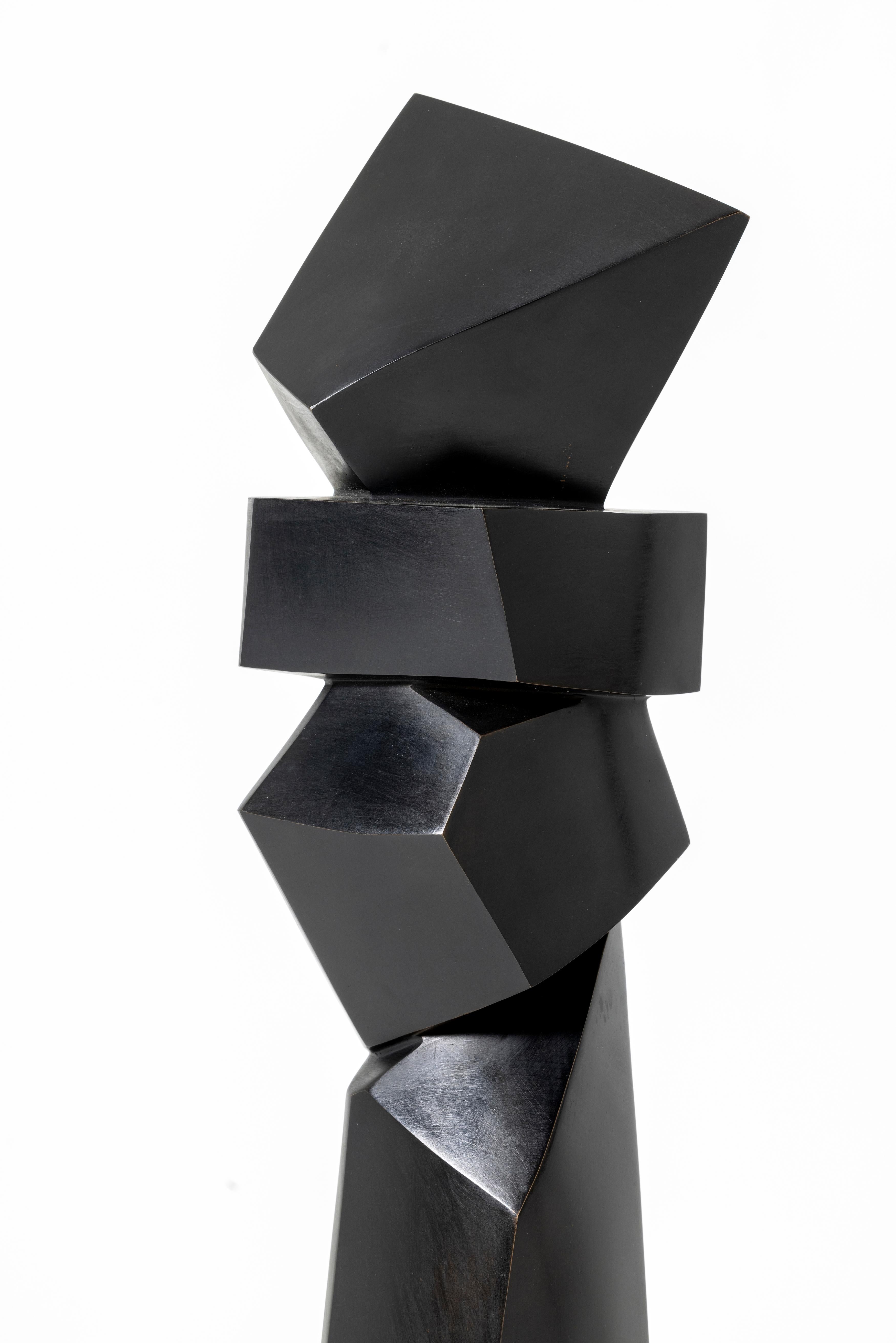 Contemporary Bronze Sculptures Louange III by Bertrand Créac'h In Distressed Condition For Sale In London, GB