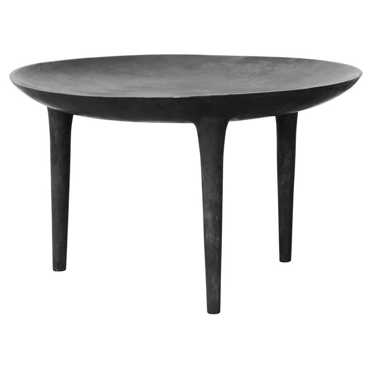 Contemporary Bronze Side Table, Low Brazier by Rick Owens In New Condition For Sale In Warsaw, PL