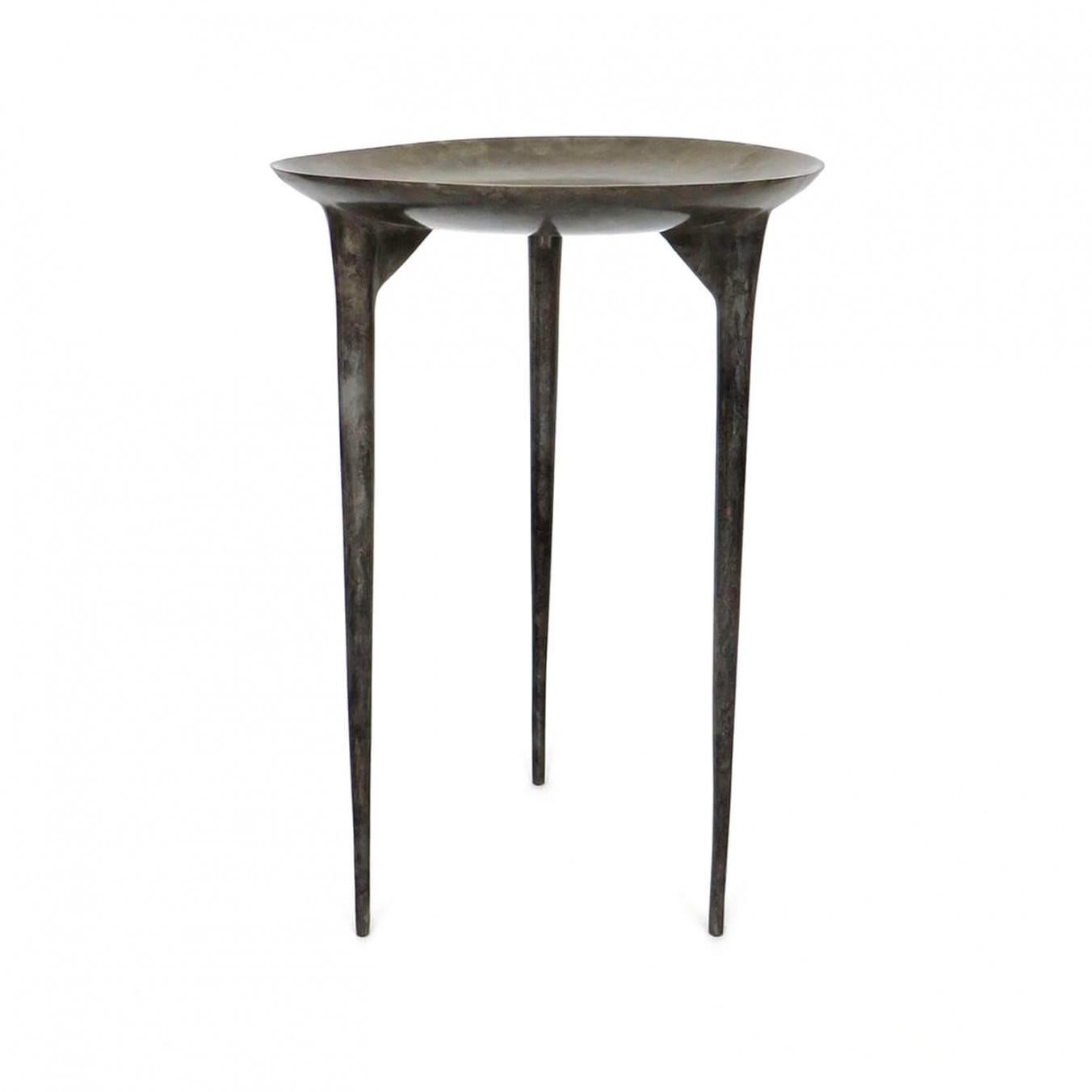 Contemporary bronze side table - Low Brazier by Rick Owens
2007
Dimensions: Dimensions: L 42 x W 42 x H 59 cm
Materials: Bronze
Weight: 25 kg

Available in black finish or Nitrate (Dark Brown) finish.

Rick Owens is a California-born fashion