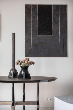 Vaso contemporaneo a collo di cigno in bronzo di Rick Owens