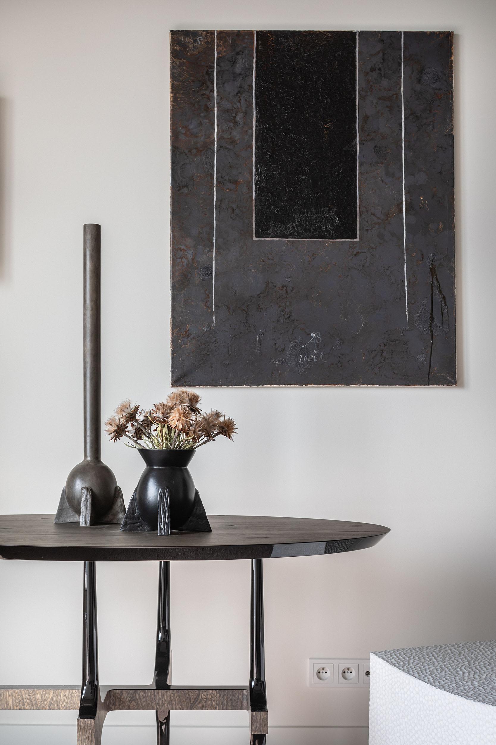 Jarrón Contemporáneo de Bronce con Cuello de Cisne de Rick Owens Francés en venta