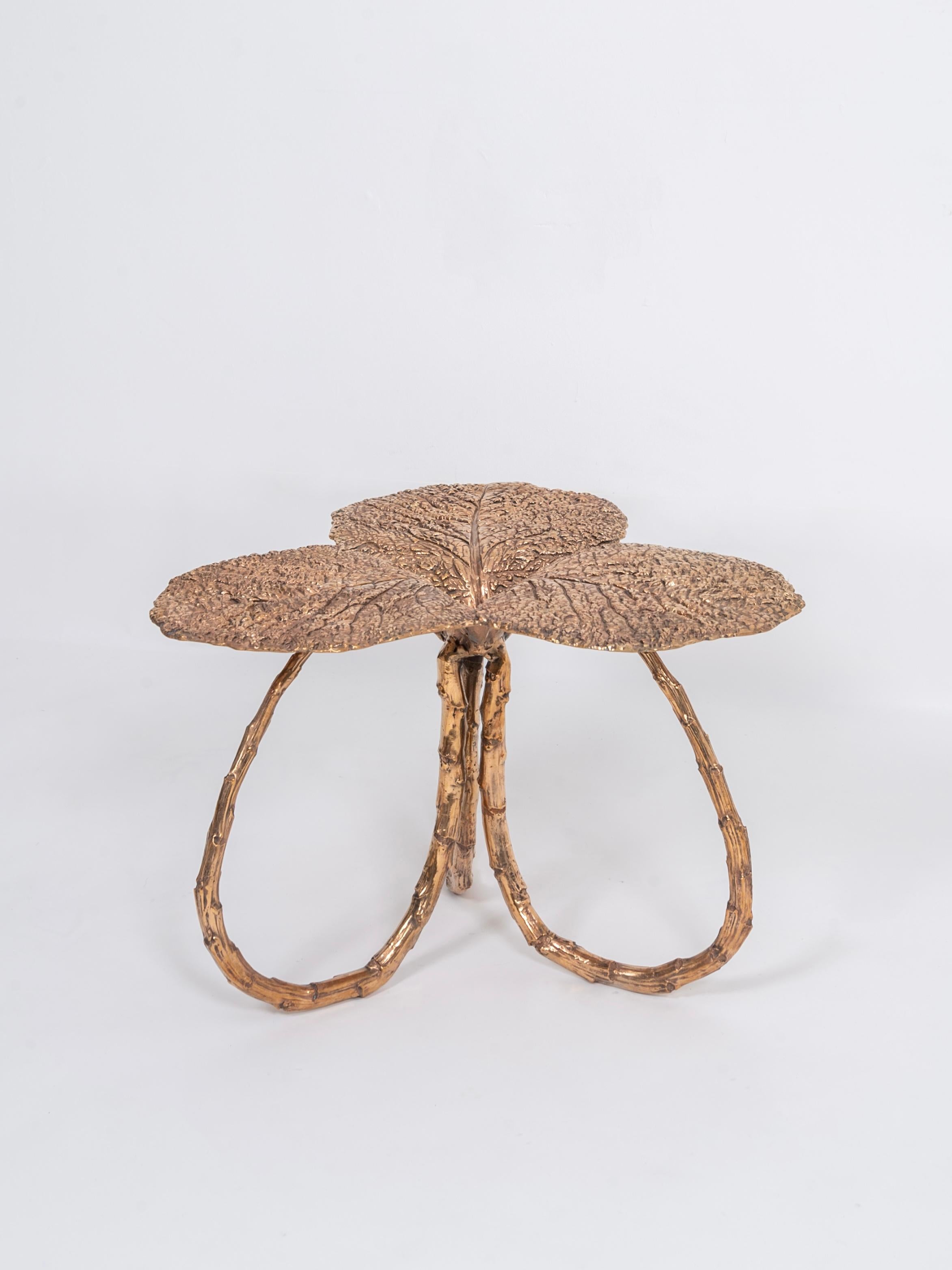 Organic Modern Contemporary Bronze Table 