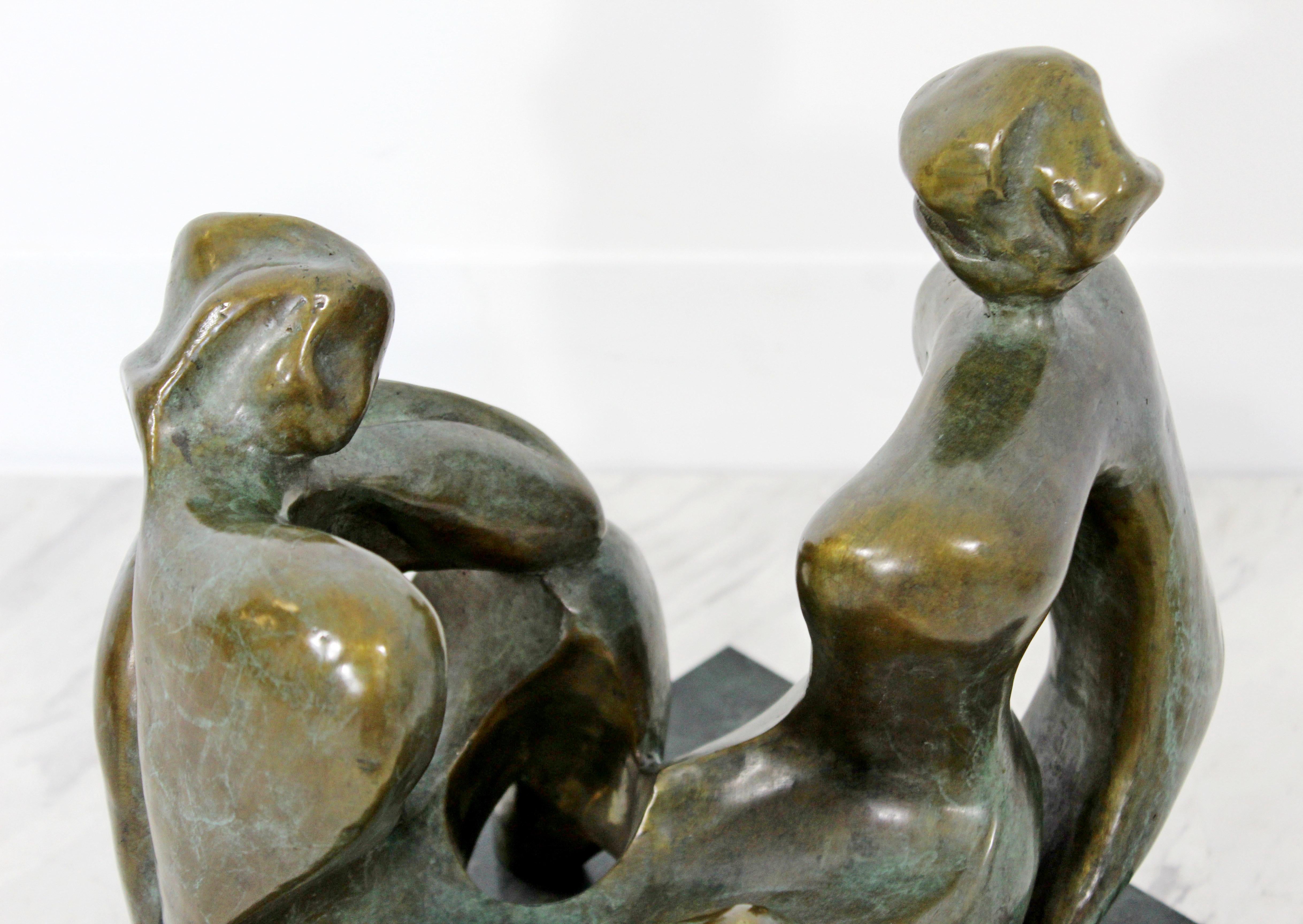 Contemporary Bronze Table Sculpture of Women Jean Jacques Porret Prologue 2/8 6
