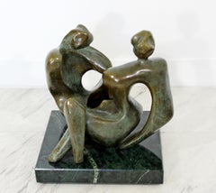Scultura da tavolo contemporanea in bronzo di donne Jean-Jacques Porret Prologo 2/8