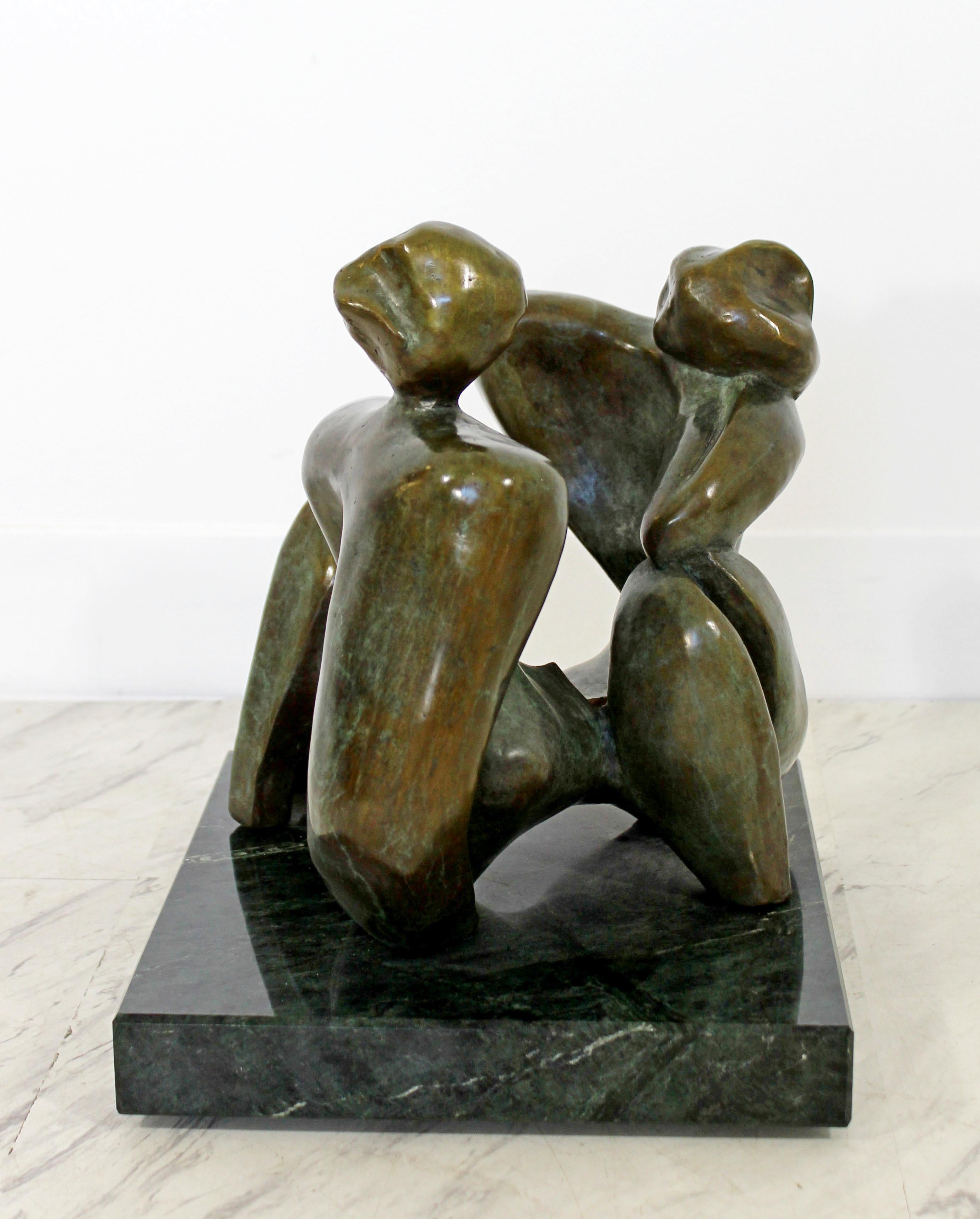 Contemporary Bronze Table Sculpture of Women Jean Jacques Porret Prologue 2/8 4