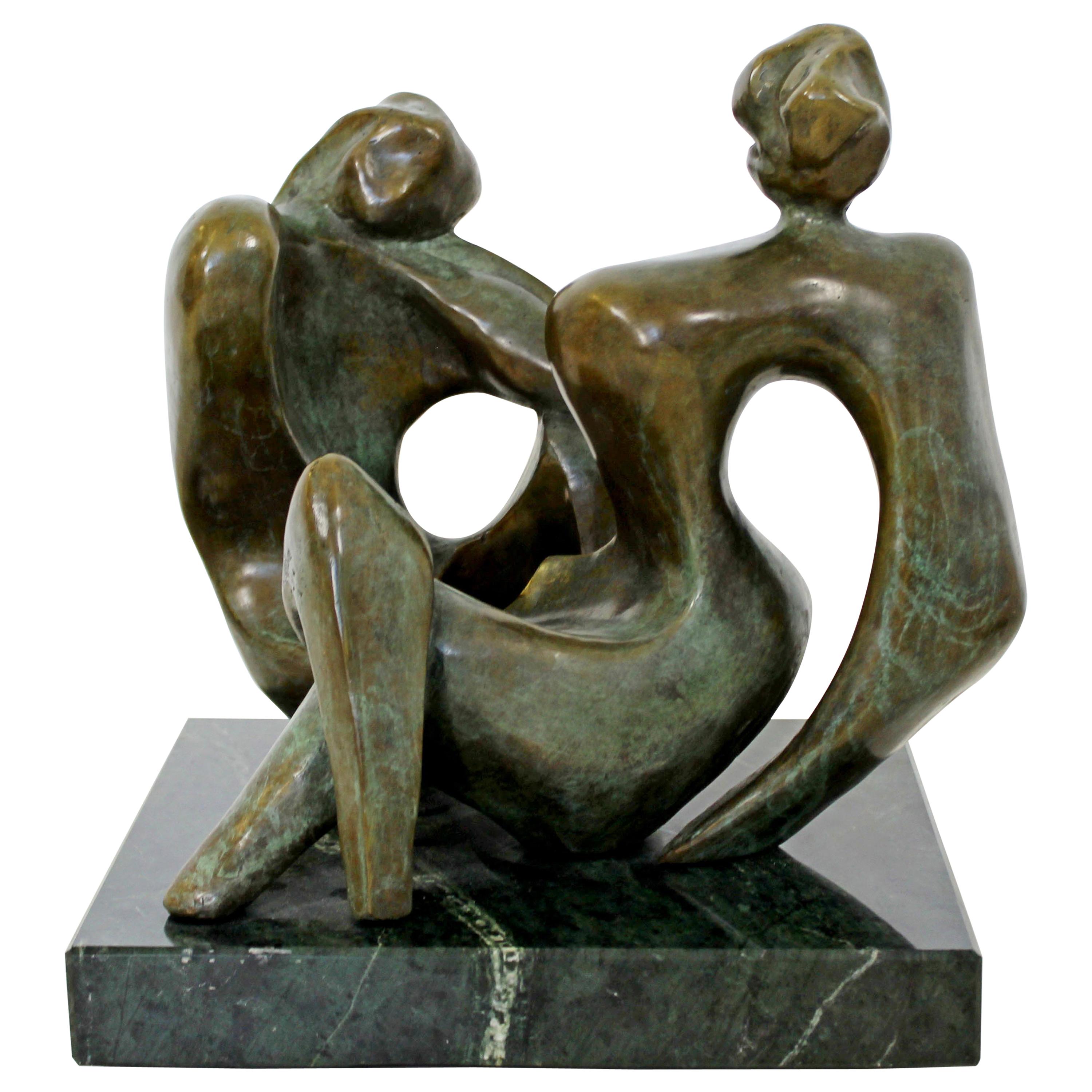 Contemporary Bronze Table Sculpture of Women Jean Jacques Porret Prologue 2/8