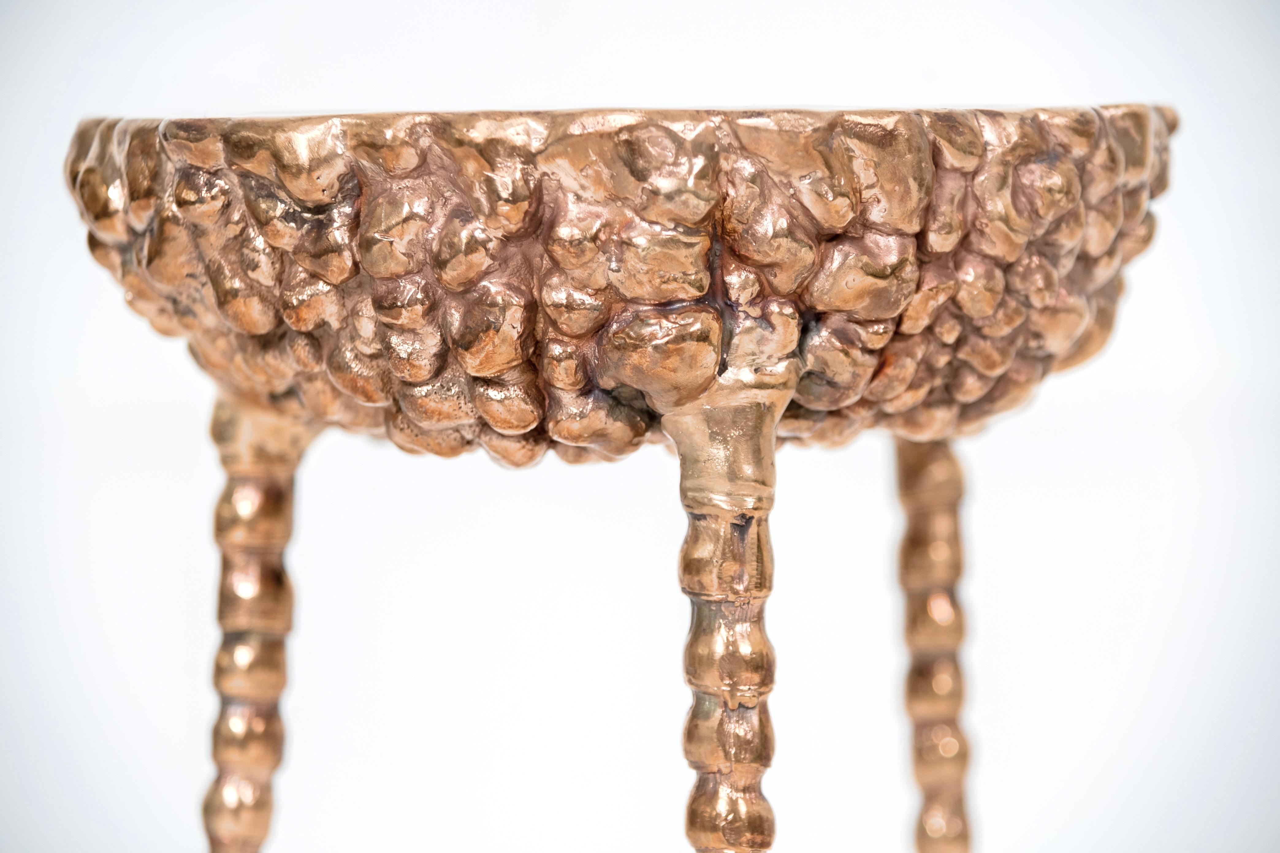 Contemporary Bronze Table-Stool Bubble by Clotilde Ancarani, 2022 In Excellent Condition For Sale In London, GB