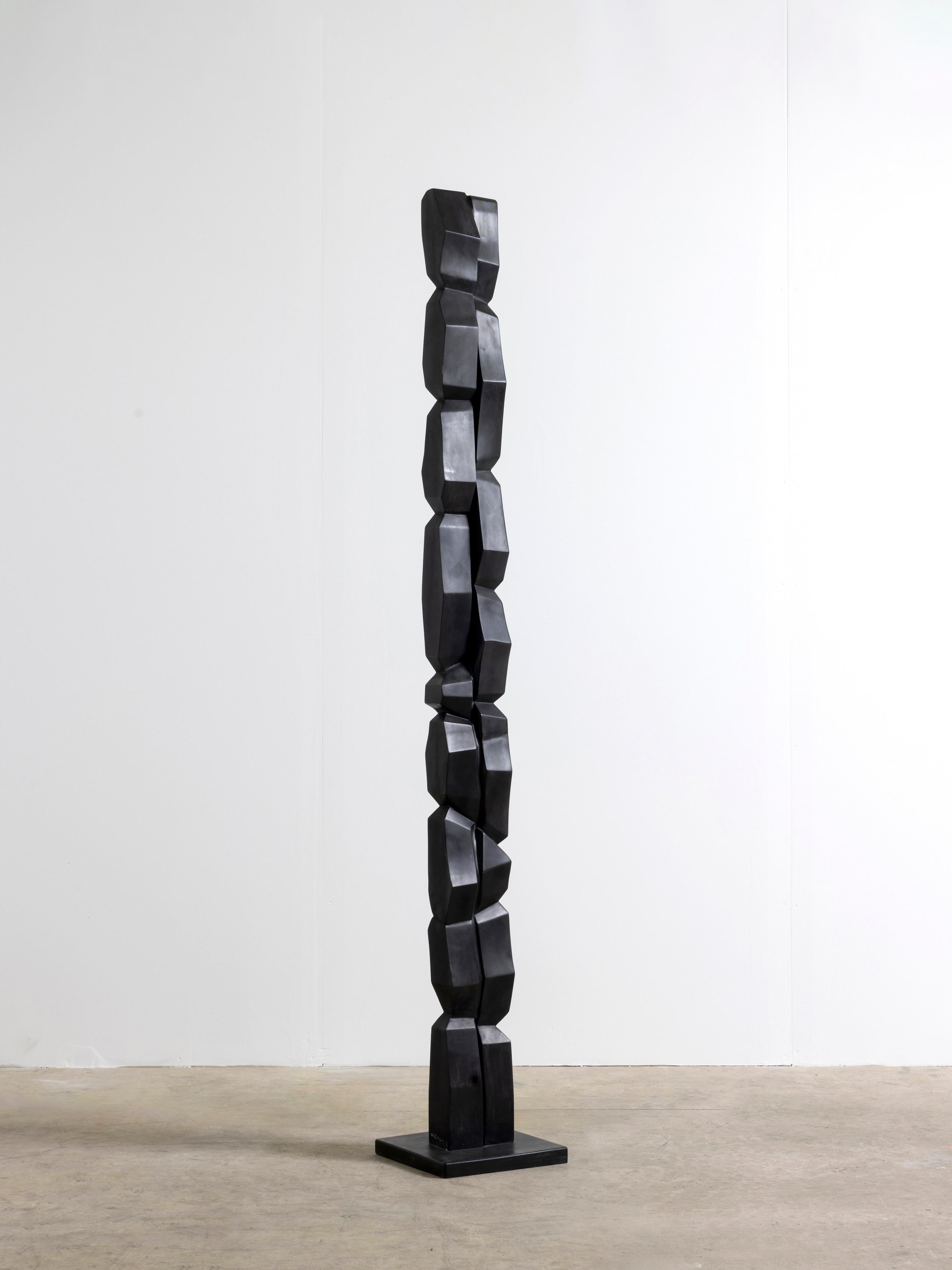 Brutalismo Scultura totem contemporanea in bronzo di Bertrand Créac'h, Francia in vendita