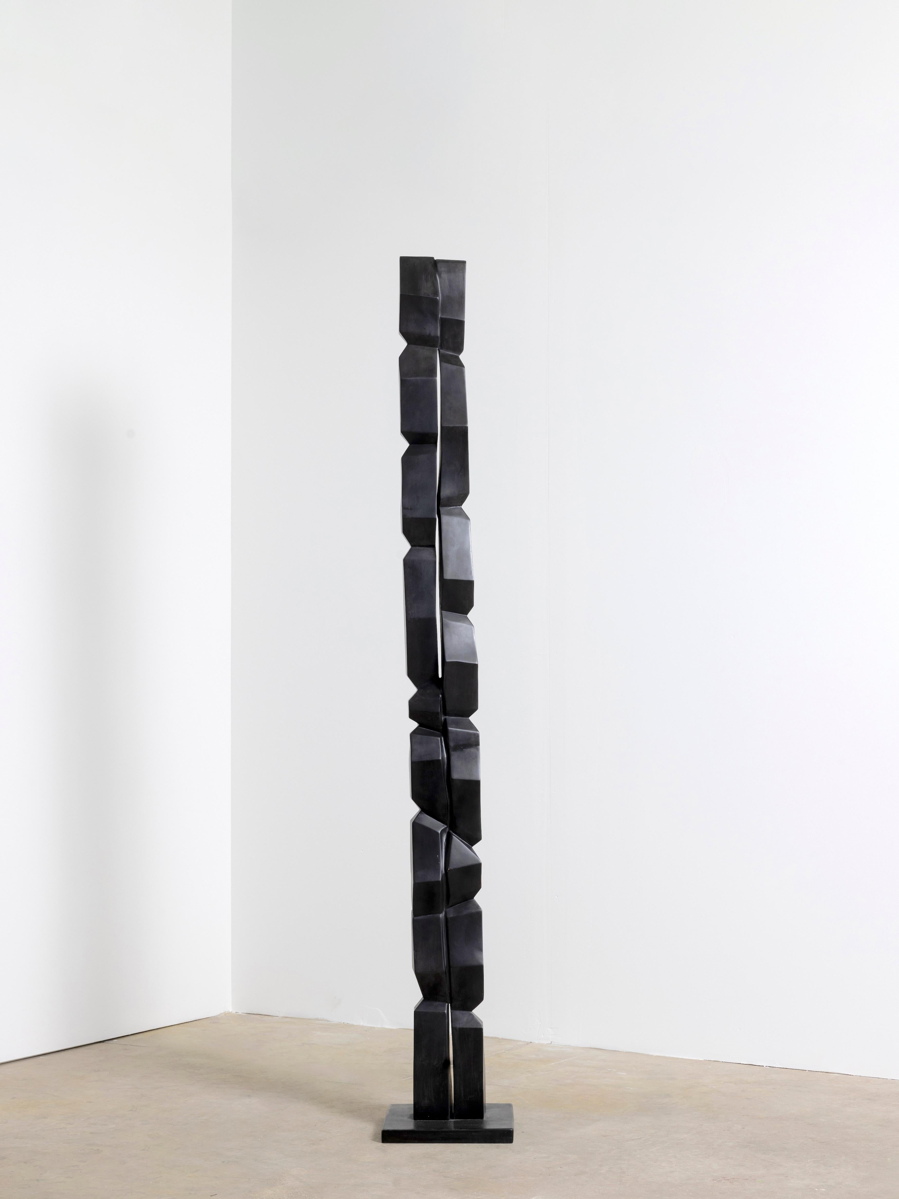 Francese Scultura totem contemporanea in bronzo di Bertrand Créac'h, Francia in vendita
