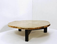 Contemporary Bronze Tree Trunk Coffee Table, Belgium